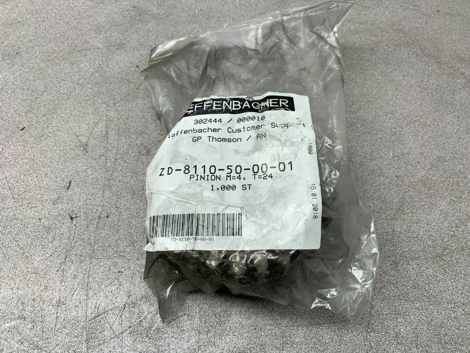 NEW DIEFFENBACHER PISTON GEAR ZD-8110-50-00-01