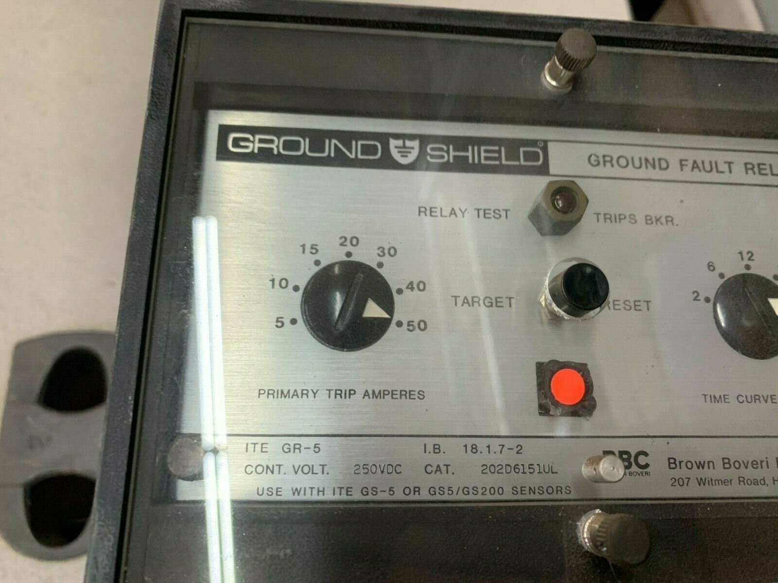 USED BCC GROUND FAULT RELAY 202D6151UL