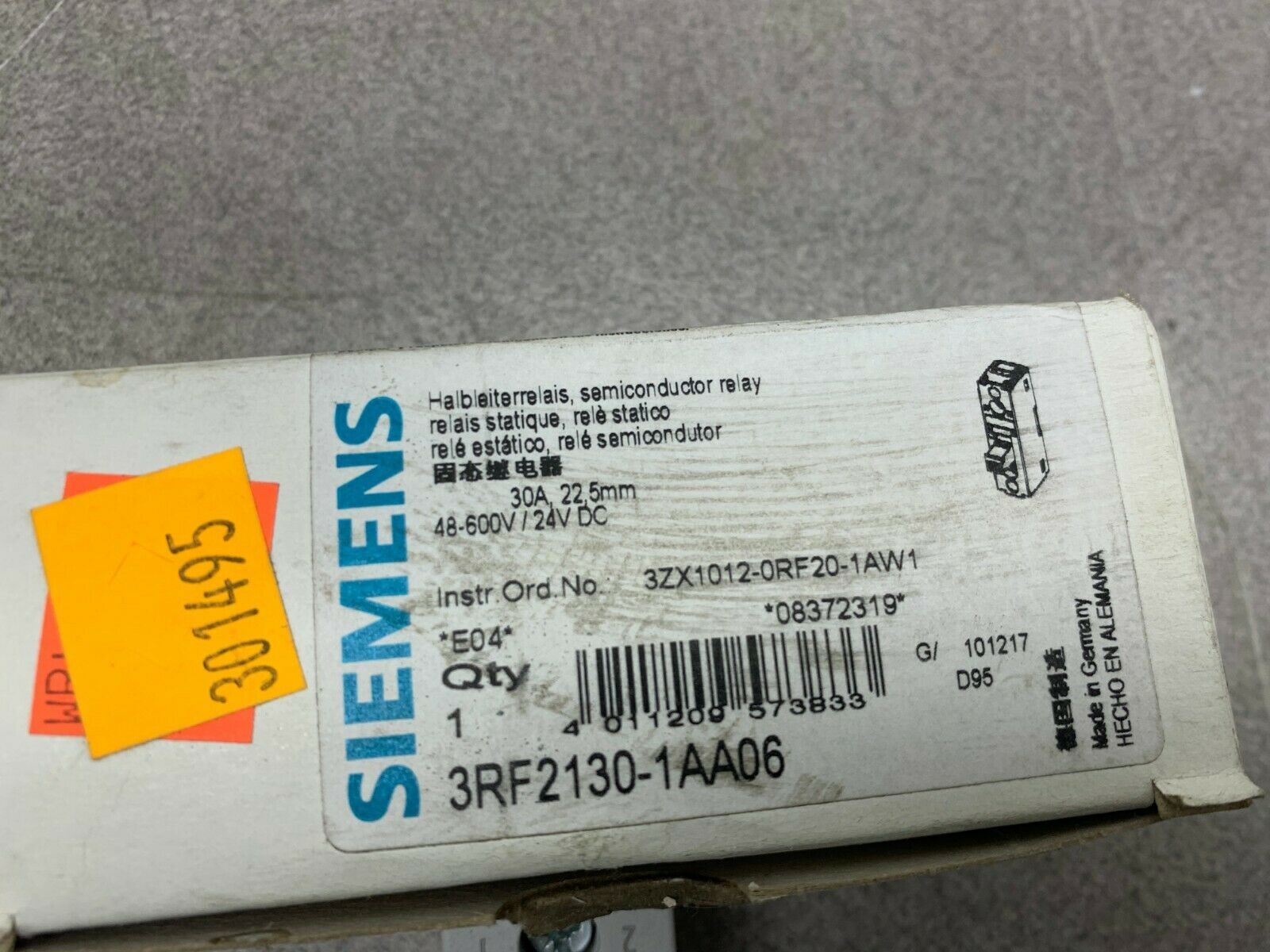 NEW IN BOX SIEMENS RELAY 3RF2130-1AA06