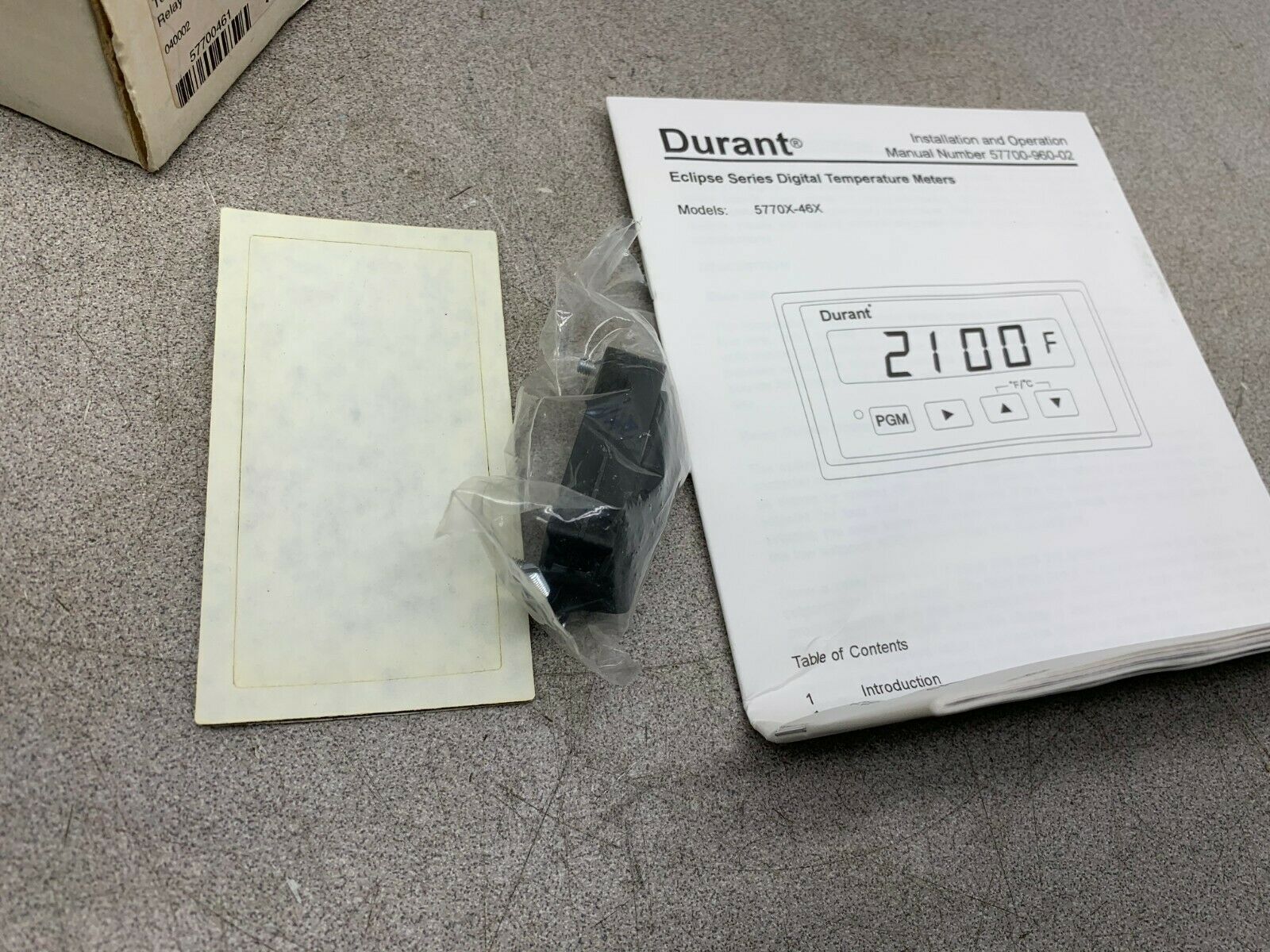 NEW IN BOX EATON DURANT ECLIPSE SERIES TEMPERATURE METER 57700-461