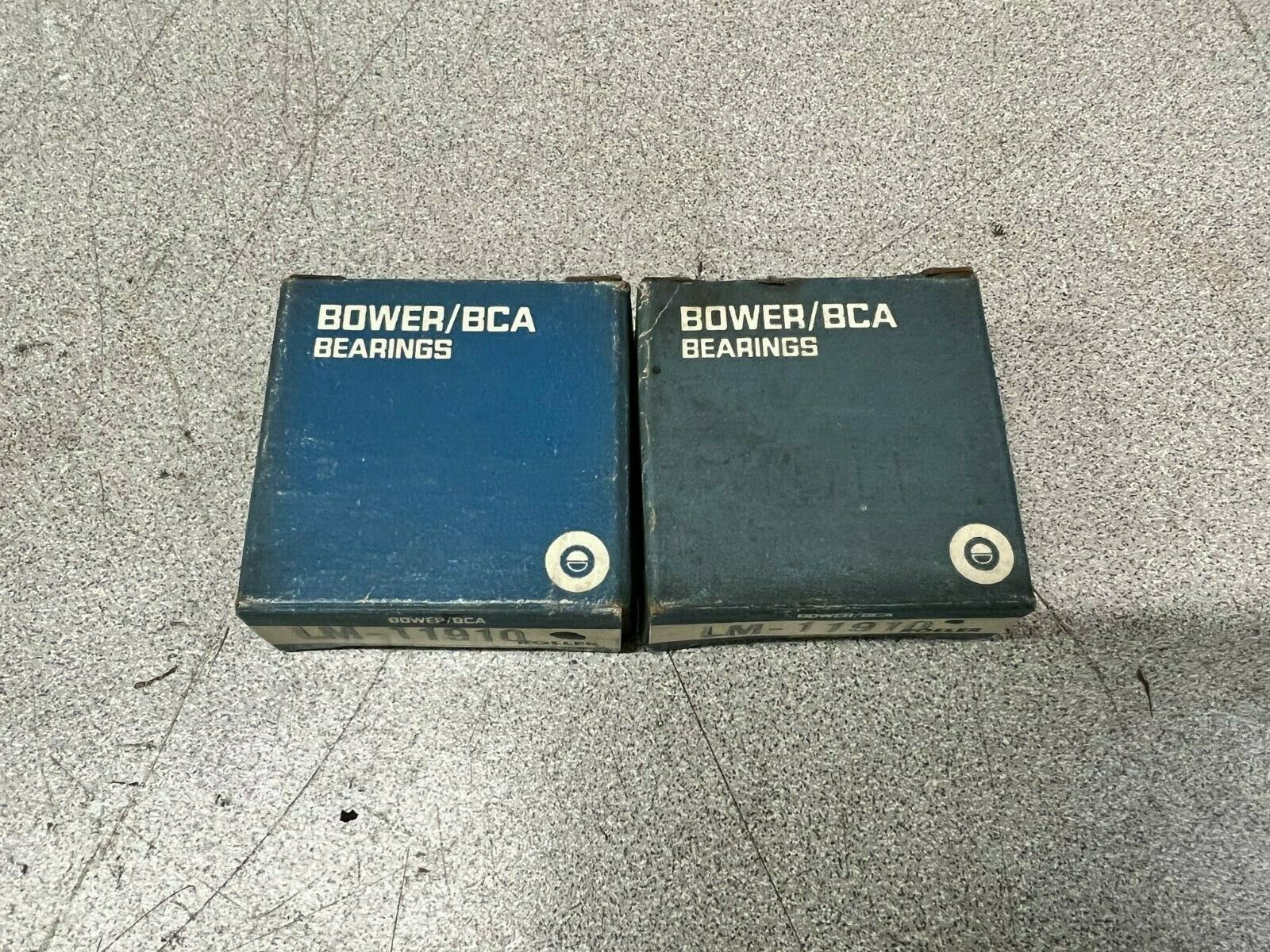 LOT OF 2 NEW IN BOX BOWER BEARING RACE LM-19910