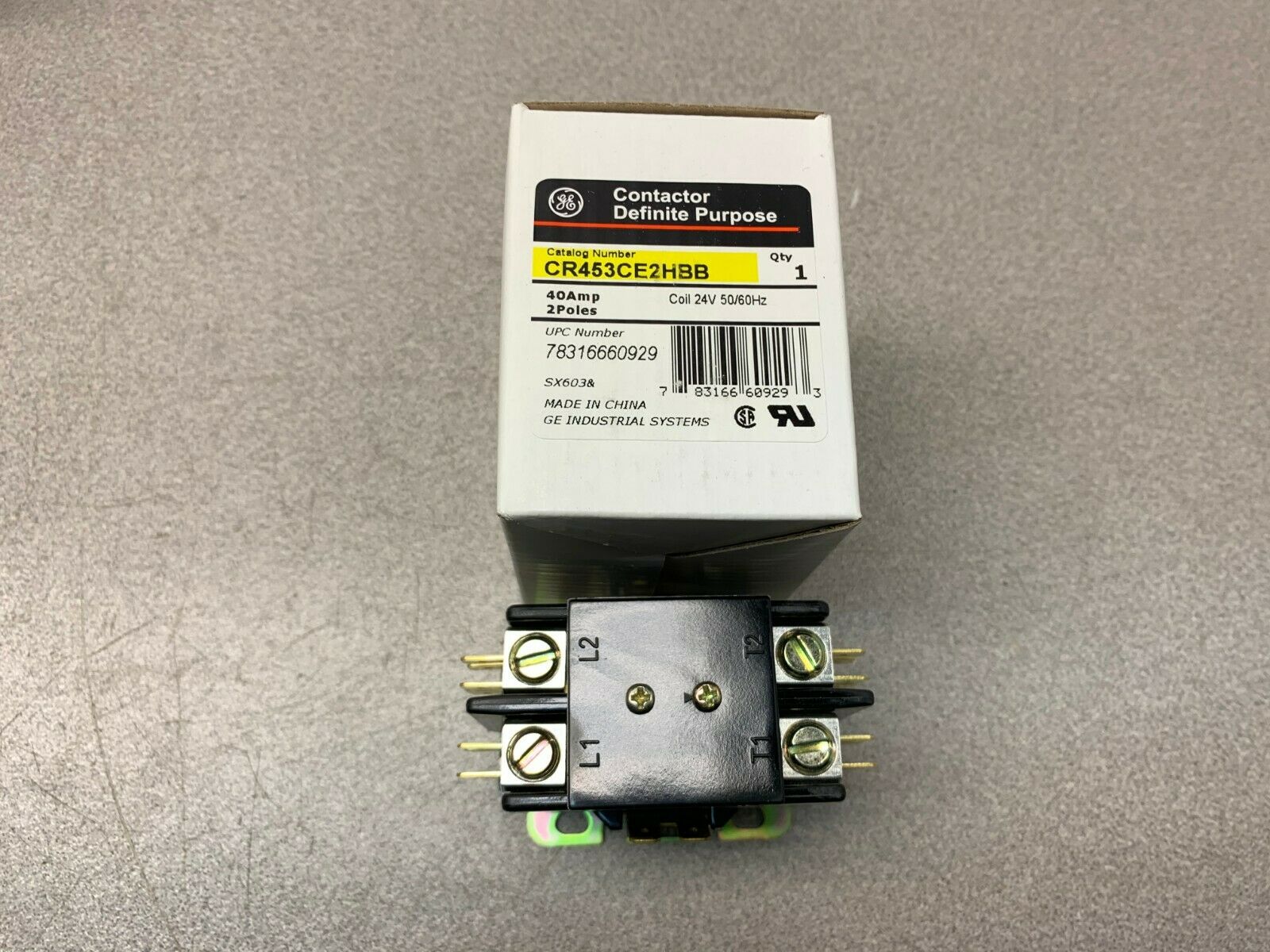 NEW IN BOX GE CONTACTOR CR453CE2HBB