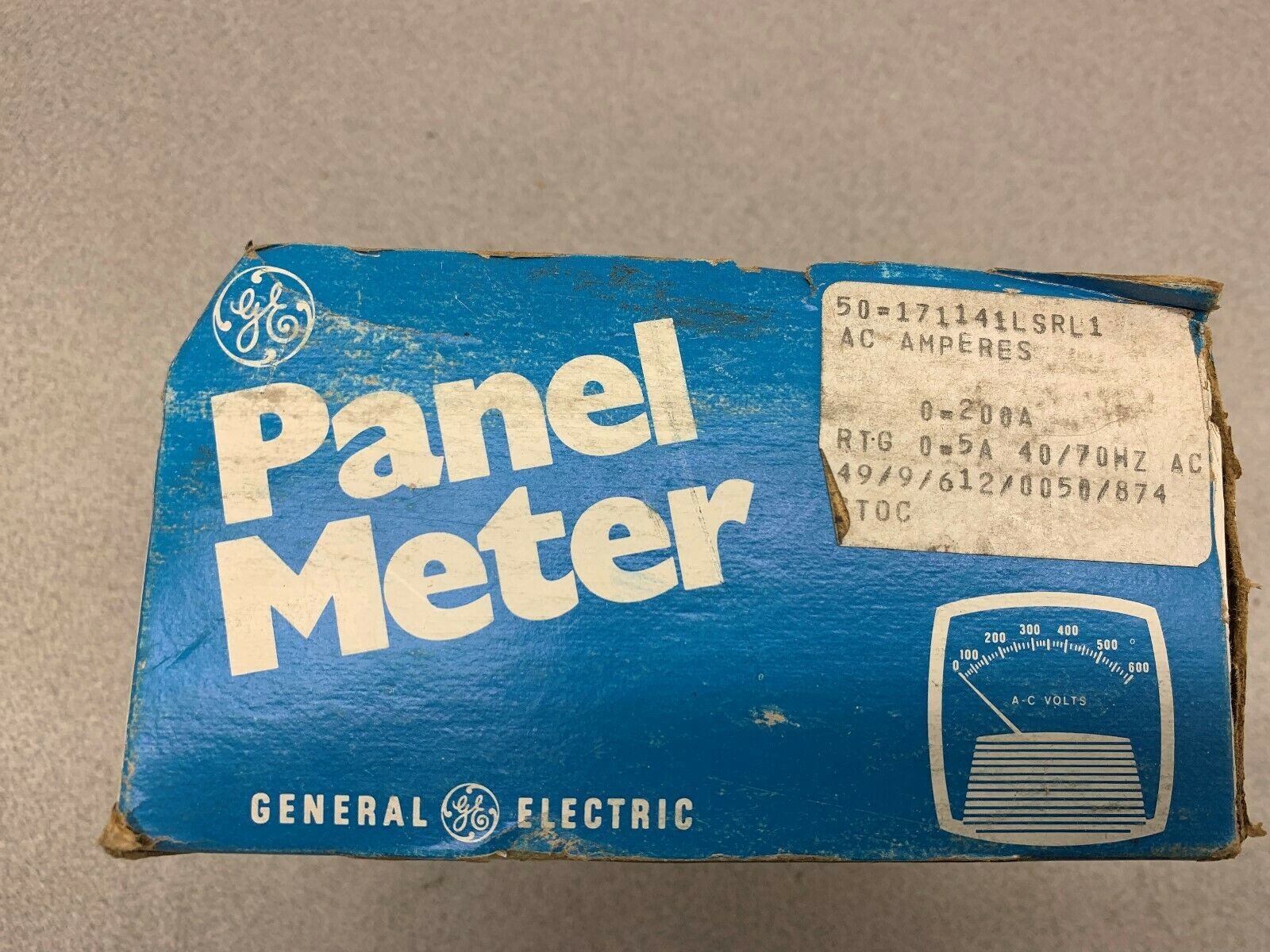 NEW RIPPED BOX GE PANEL METER 50-171141LSRL1