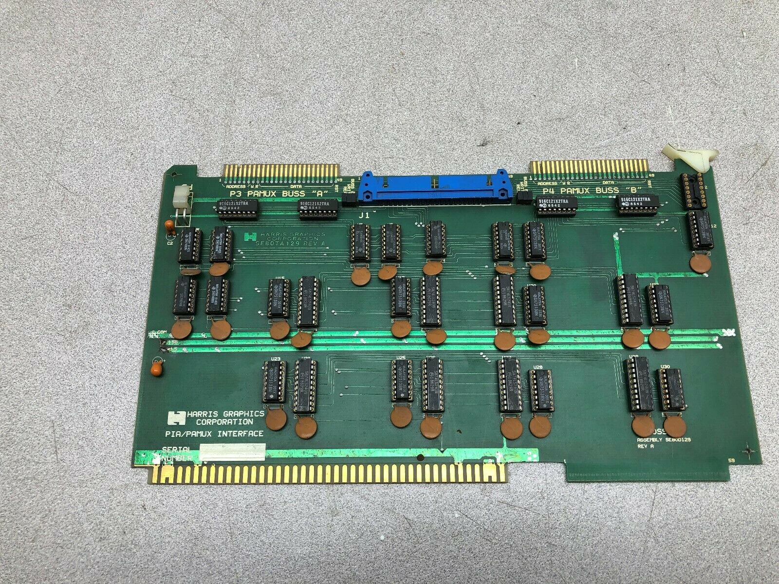 USED HARRIS GRAPHICS INTERFACE ASSY  SE80TA129 REV A