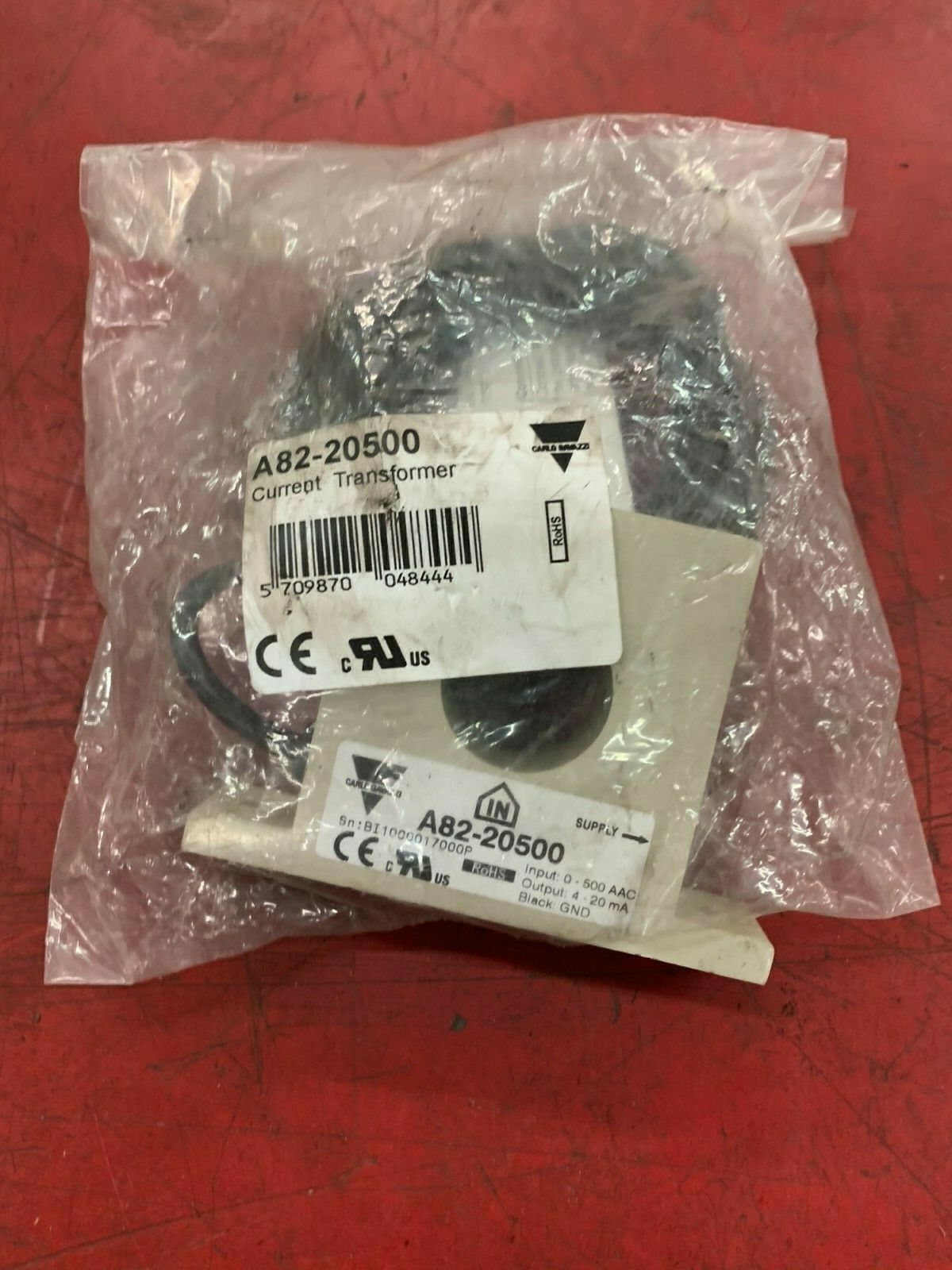 NEW IN PACKAGE CARLO GAVAZZI CURRENT TRANSFORMER A82-20500
