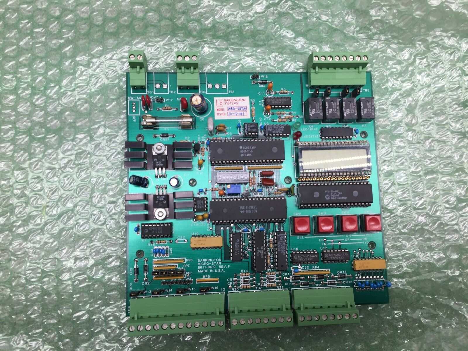 NEW BARRINGTON SYSTEMS CIRCUIT BOARD MS-STD-1