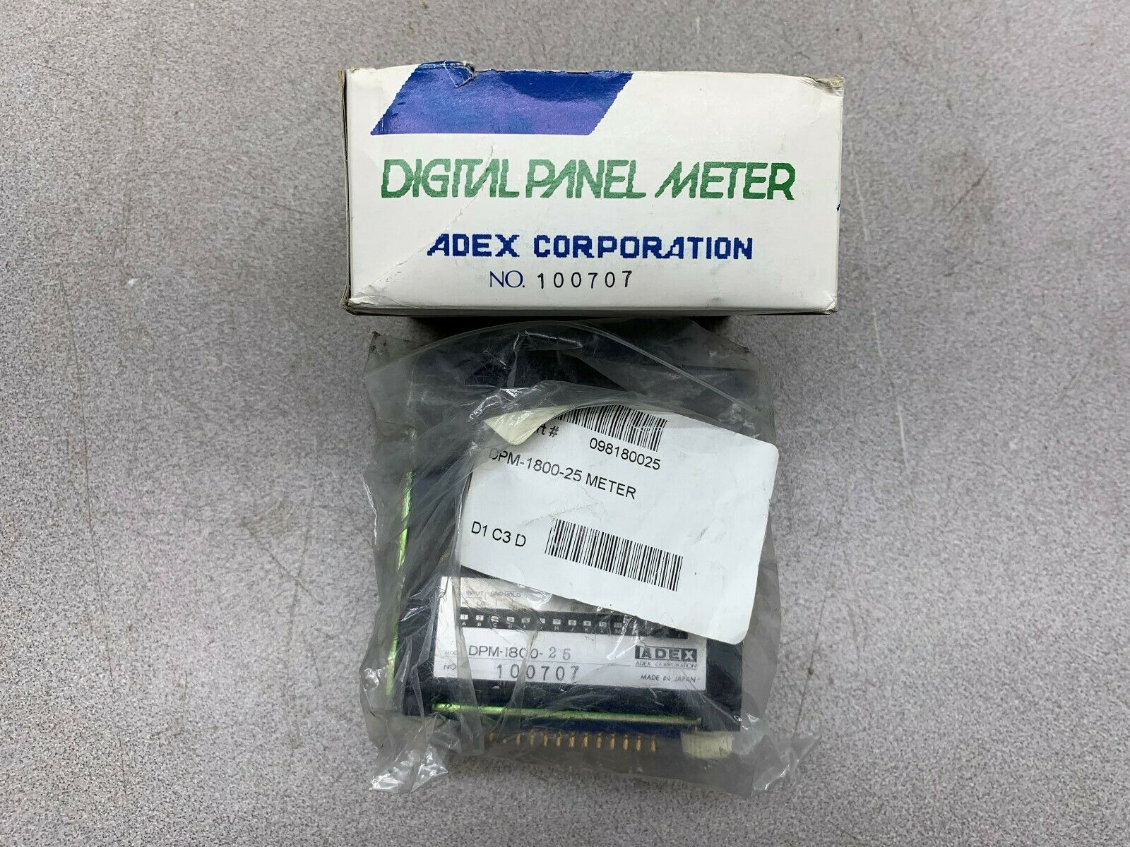 NEW IN BOX ADEX METER DPM-1800-25