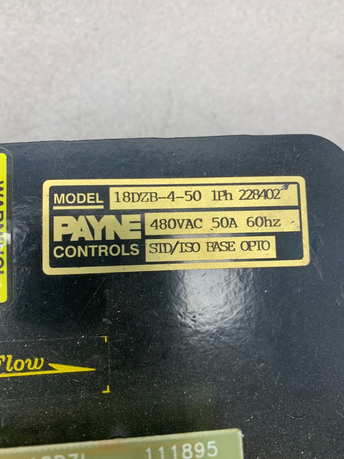 USED PAYNE CONTROLS POWER CONTROL 18DZB-4-50