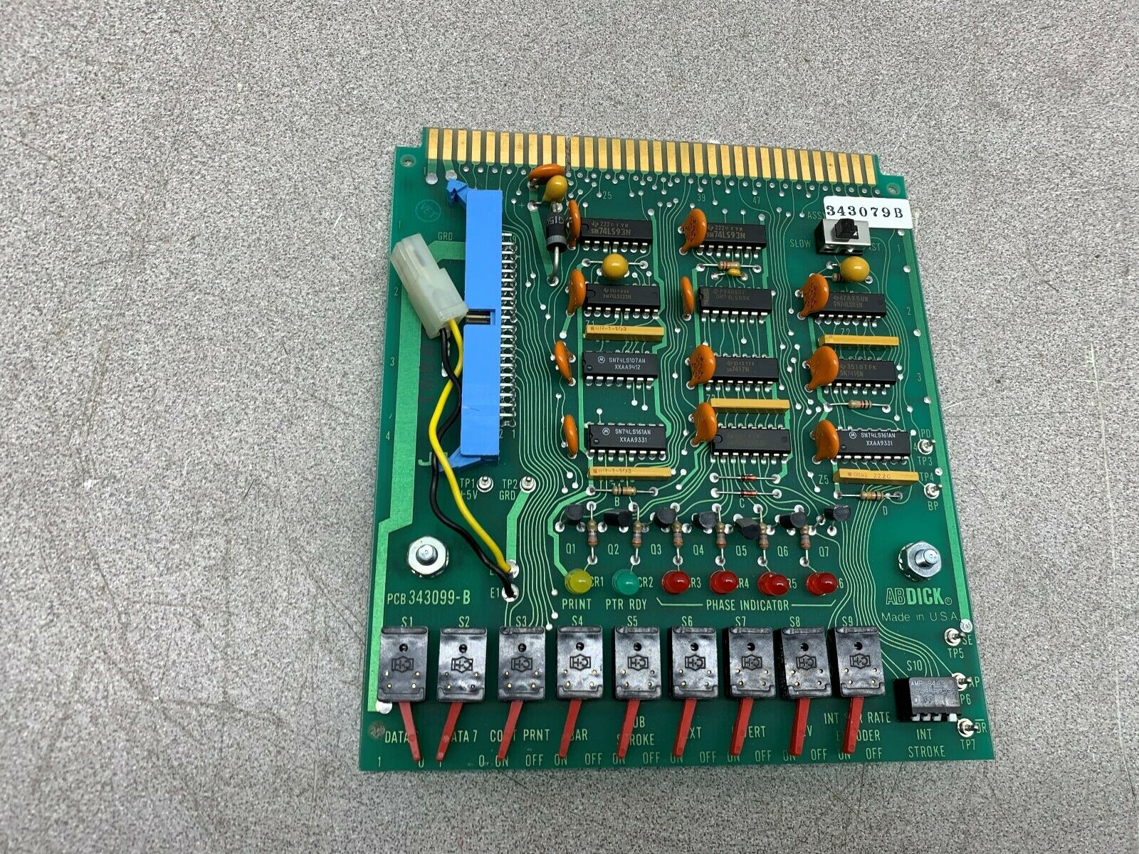 USED ABDICK CIRCUIT BOARD 343099-B