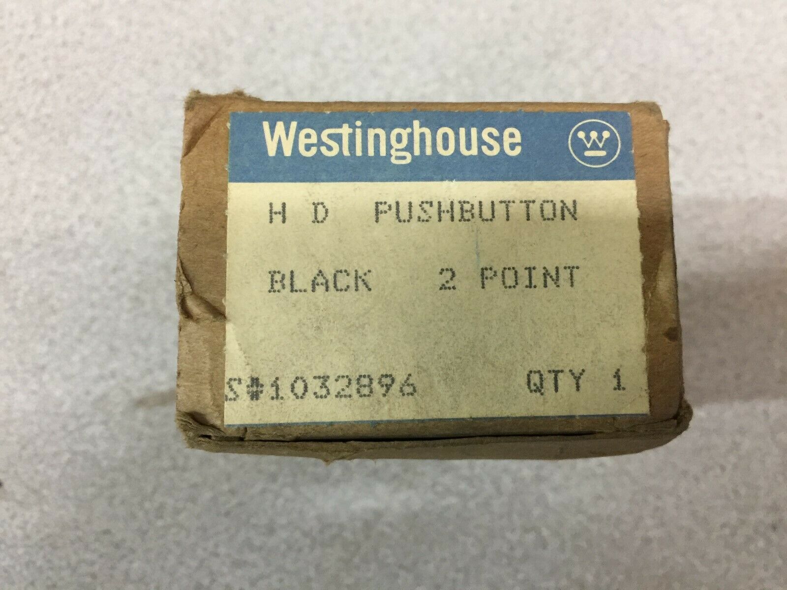 NEW IN BOX WESTINGHOUSE BLACK 2 POINT HD PUSHBUTTON 1032896