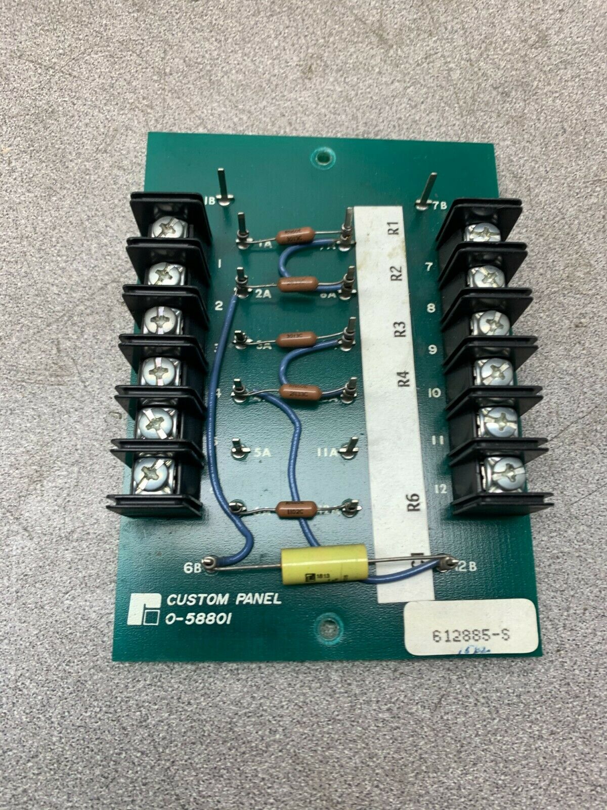 USED CUSTOM PANEL CIRCUIT BOARD 0-58801