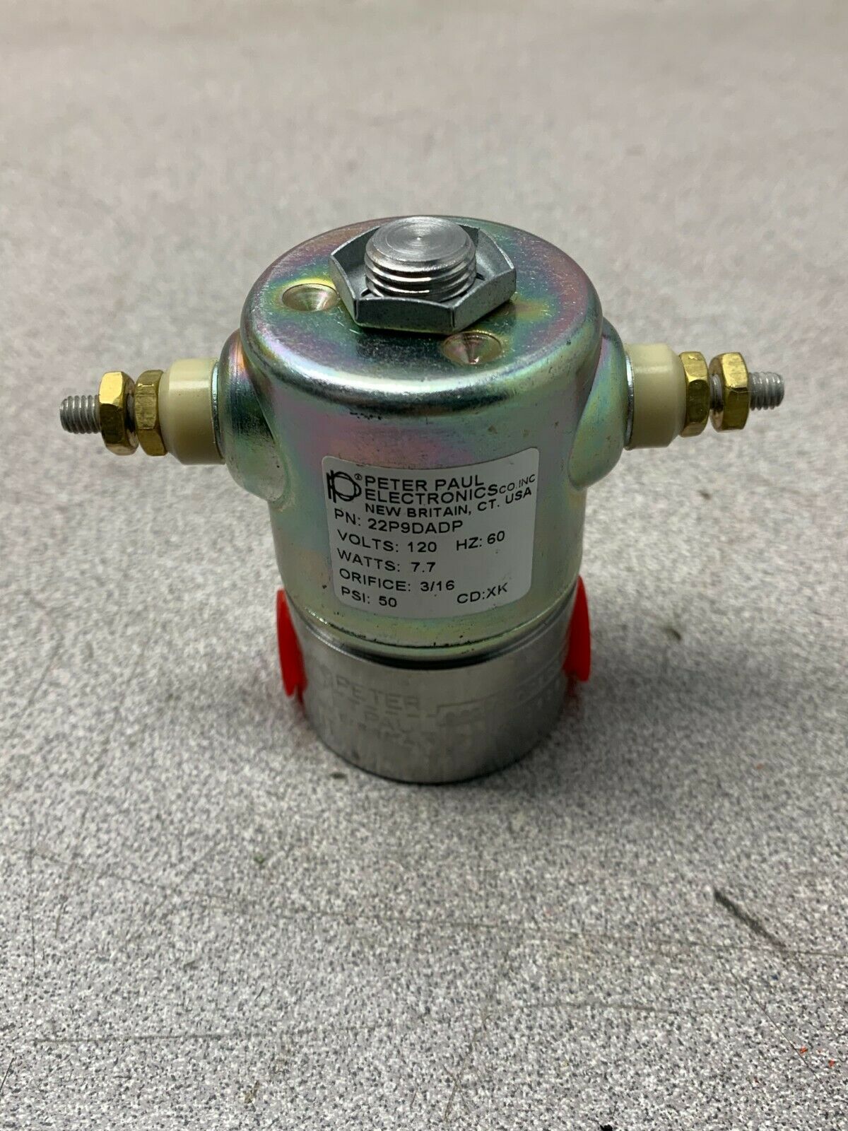 NEW NO BOX PETER PAUL SOLENOID VALVE 22P9DADP