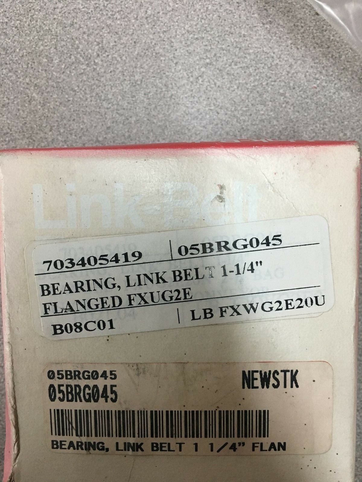 NEW IN BOX LINKBELT 2-BOLT FLANGE BEARING FXUG2E20N