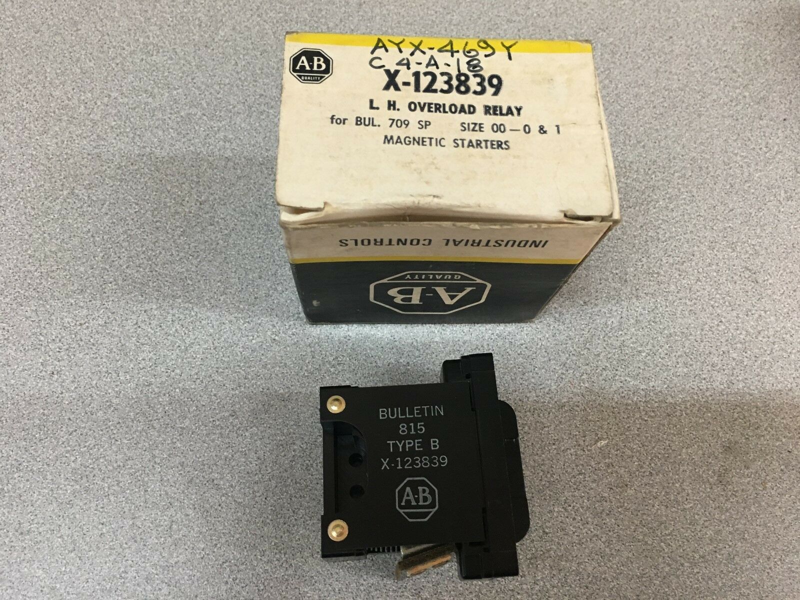 NEW IN BOX ALLEN BRADLEY RELAY X-123839