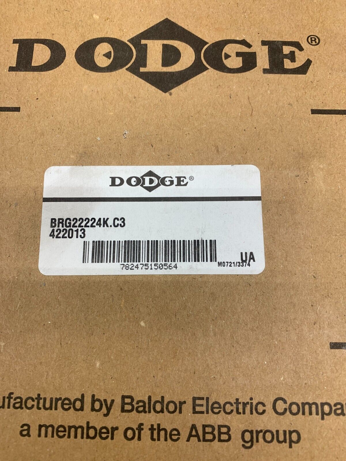 NEW IN BOX DODGE BRG22224K.C3 422013 SPHERICAL ROLLER BEARING SKF 22224 EK/C3