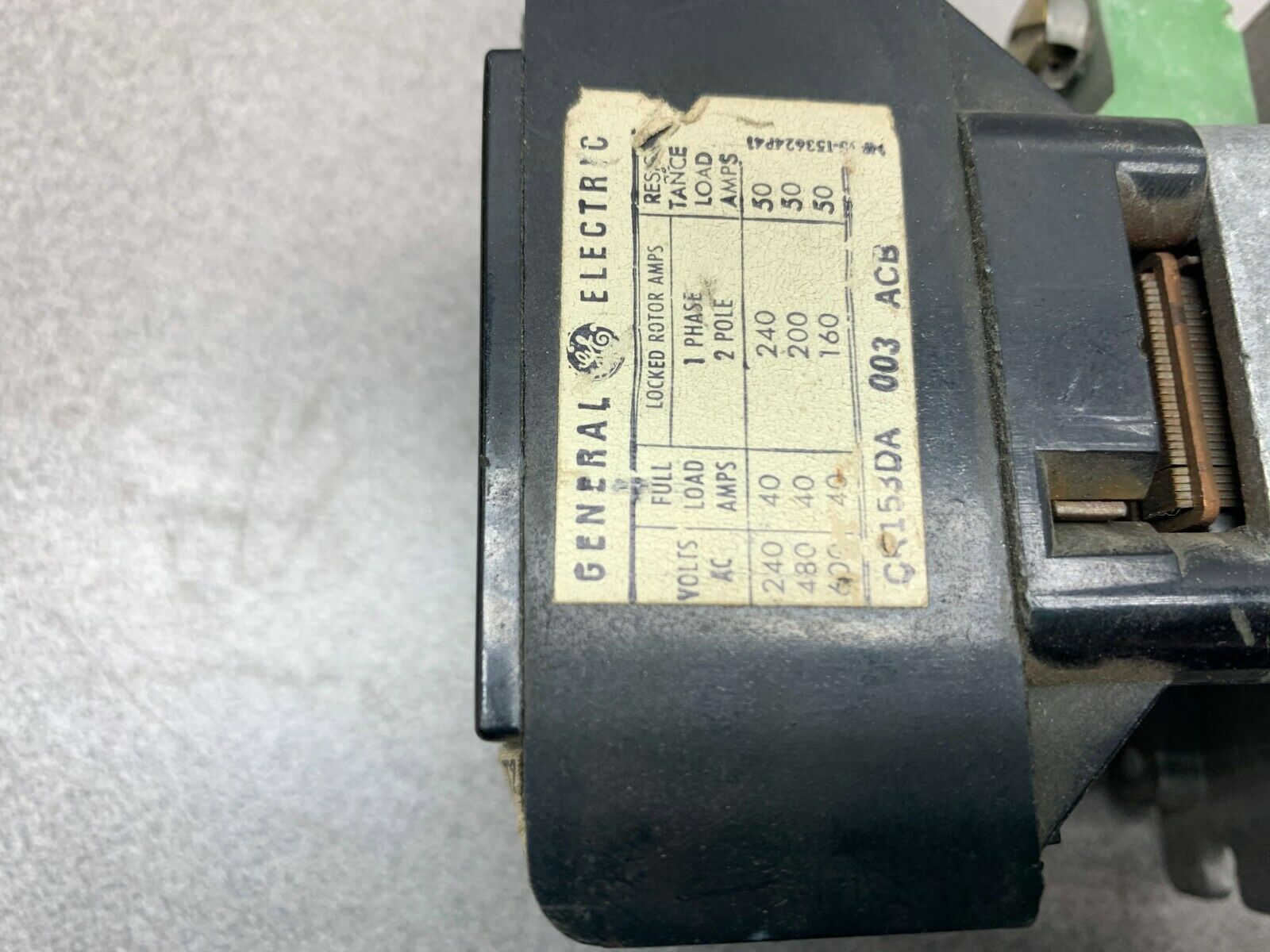 USED GE CONTACTOR CR153DA003ACB