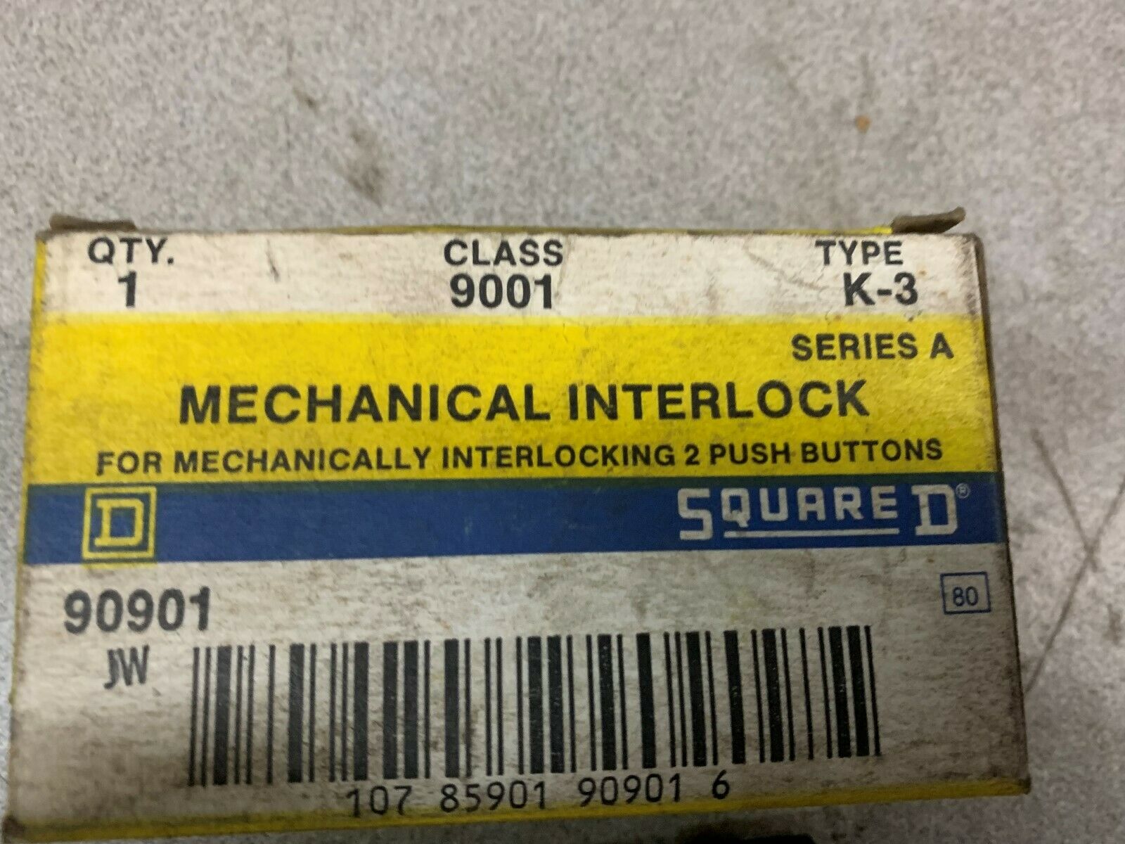 NEW IN BOX SQUARE D MECHANICAL INTERLOCK 9001 K-3 SERIES A