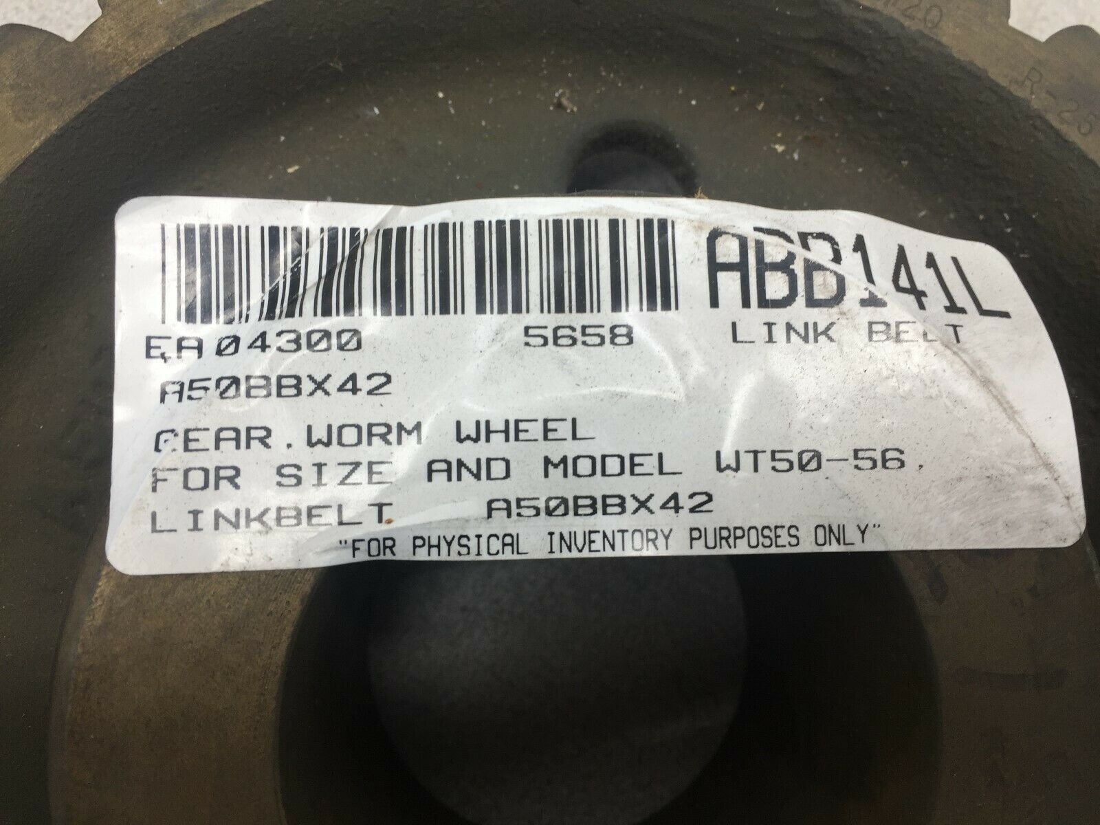 NEW NO BOX LINK BELT WORM GEAR A50BBX42