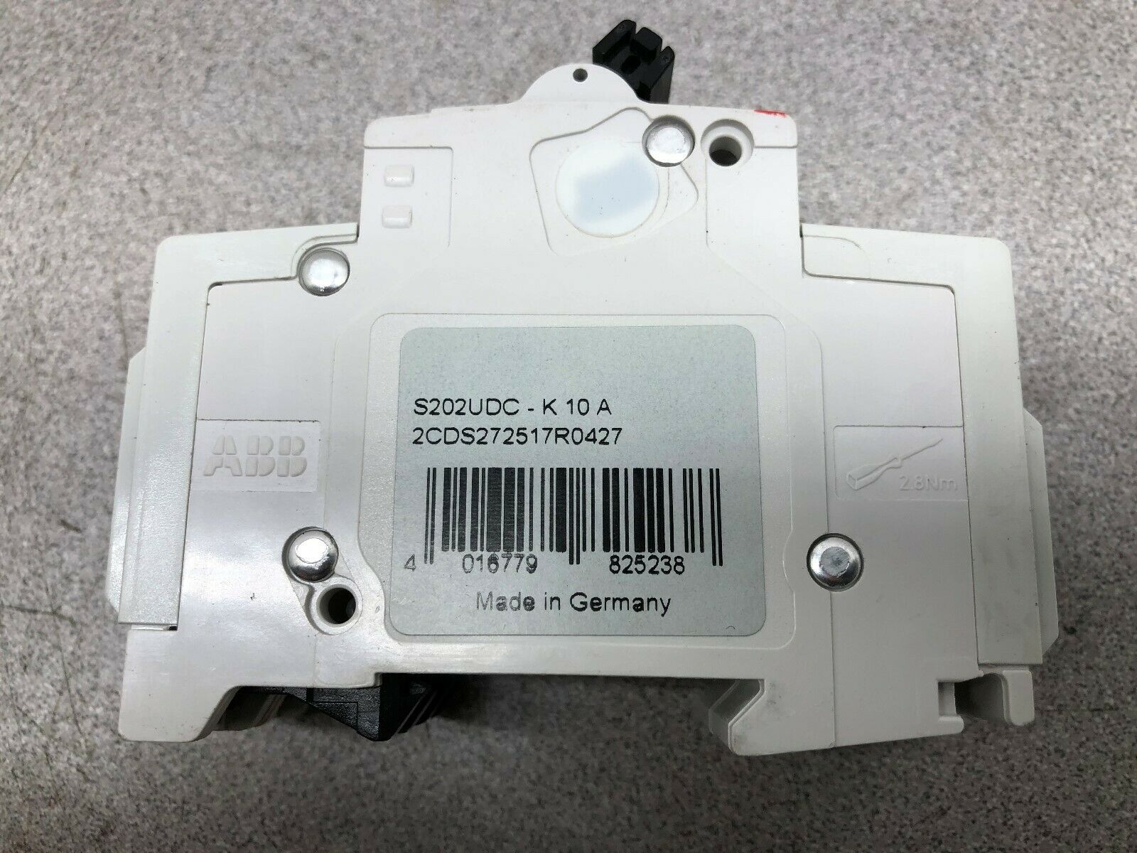 NEW NO BOX ABB 10 AMP 2 POLE 125 VDC BREAKER S202VDC-K10  /  2CDS272517R0427