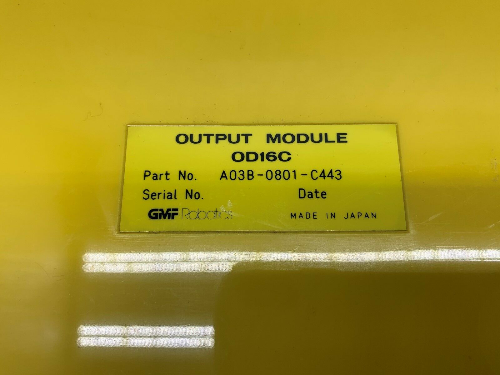 USED GMF ROBOTICS OUTPUT MODULE AO3B-0801-C443