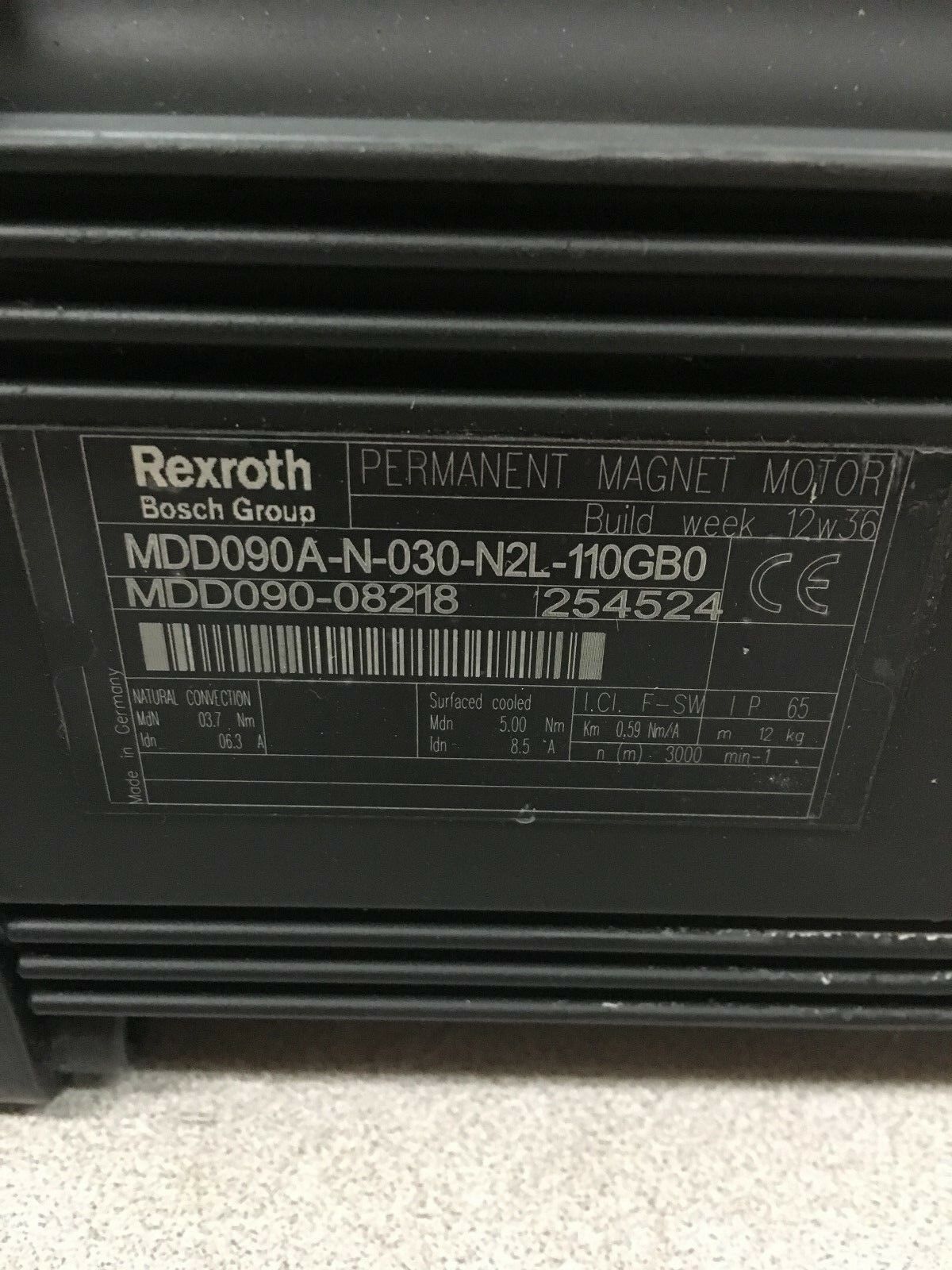 *REFURBISHED* REXROTH MDD090-08218 INDRAMAT SERVO MOTOR MDD090A-N-030-N2L-110GB0