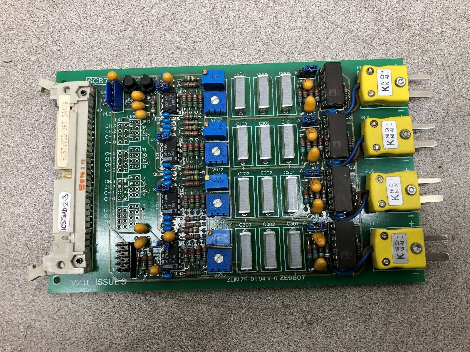 USED ZLIN CONTROL BOARD ZE-01 94 V-0