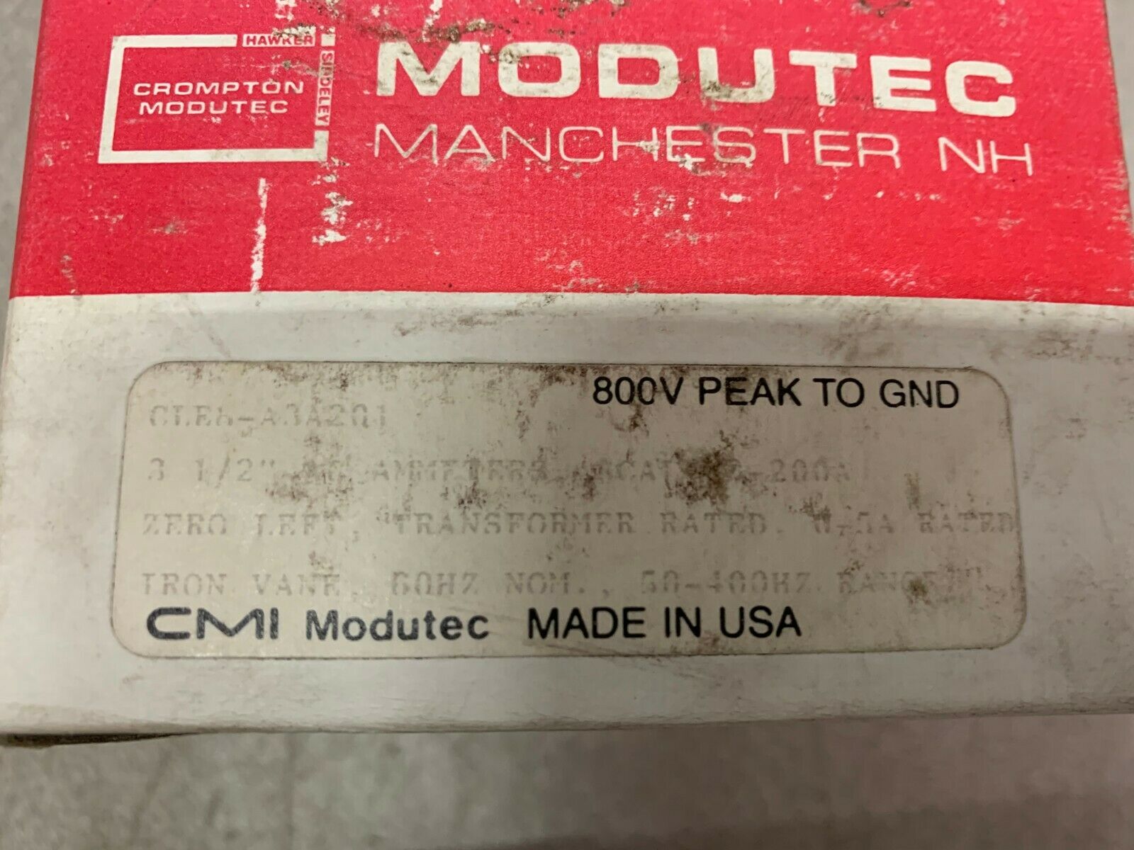 NEW IN BOX MODUTEC 0-200 ACA METER CLES-A3A201