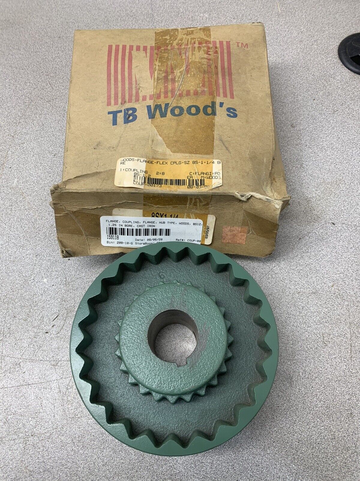 NEW IN BOX TB WOODS 8SX 1-1/4 FLANGE 8SX1 1/4