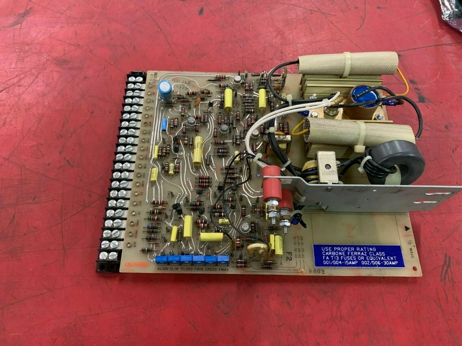 USED GENERAL ELECTRIC DRIVE CONTROL BOARD 193X532AD