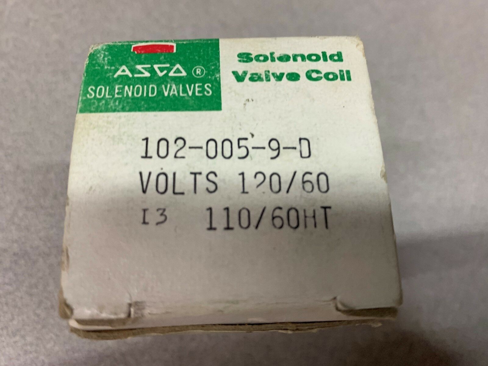 NEW IN BOX ASCO COIL 102-005-9-D