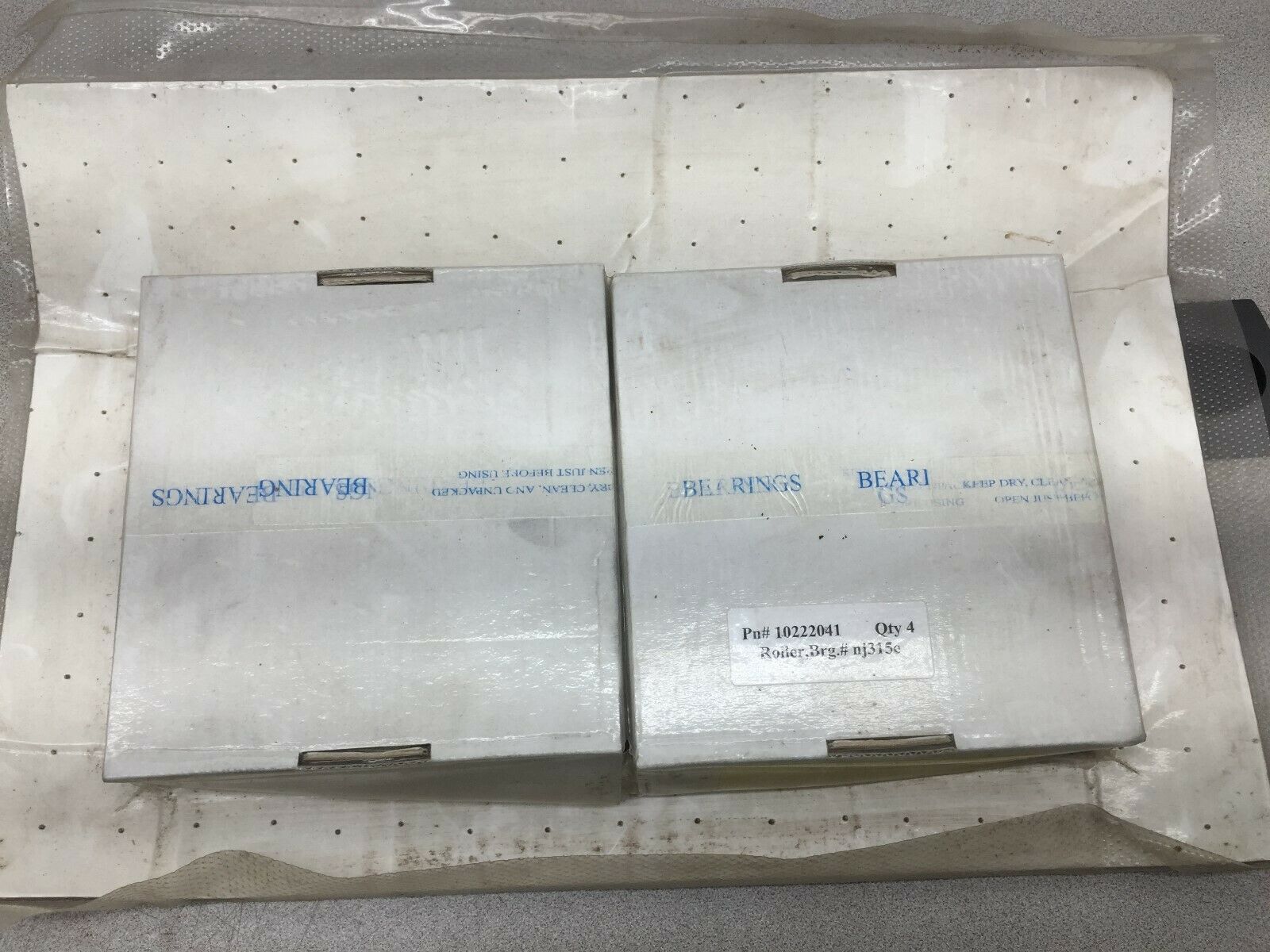 NEW IN BOX OF 2 BEARINGS FOR 8" RCS BLOWER NJ 315EC350