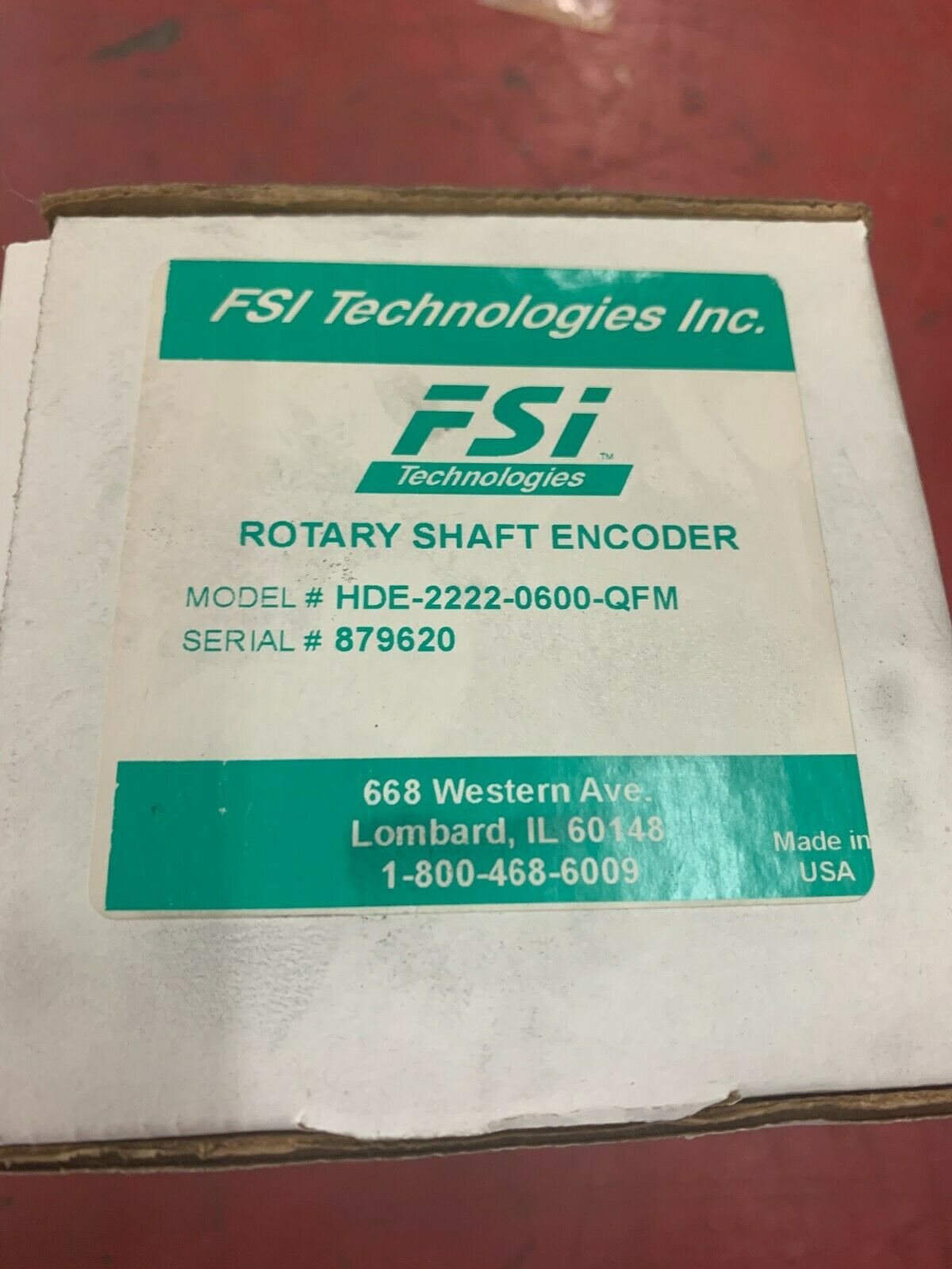 NEW IN BOX FSI ENCODER HDE-2222-0600-QFM