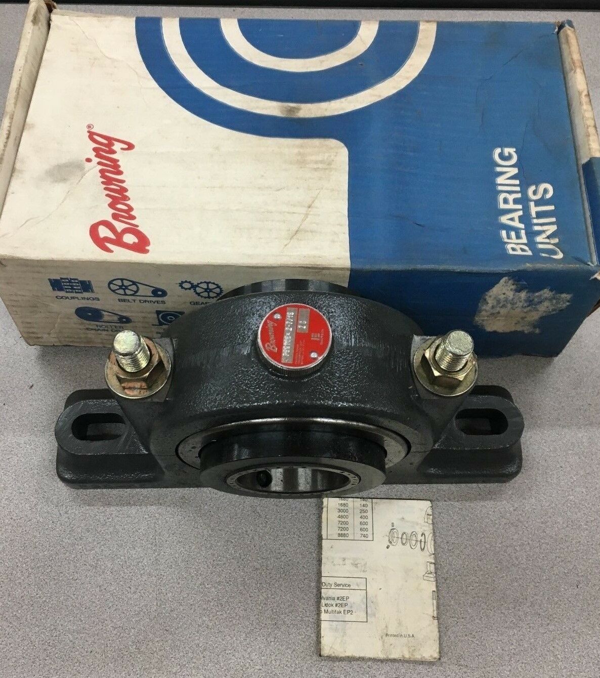 NEW IN BOX BROWNING PILLOW BLOCK BEARING 2-7/16" BORE PB970EX 2 7/16