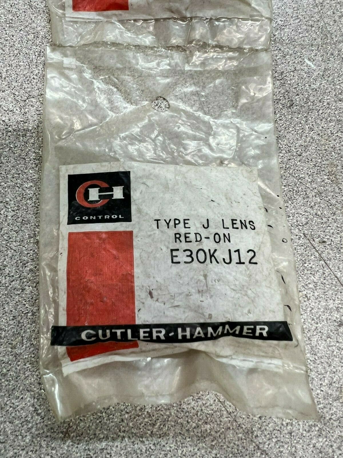 LOT OF 3 NEW IN BAG CUTLER HAMMER TYPE J LENS RED E30KJ12