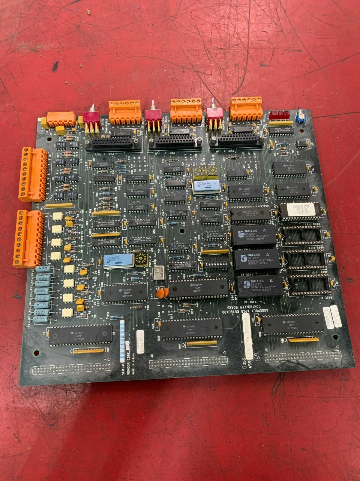 USED ROCKWELL M0099752 124441 ASSEMBLY KEYBOARD CONTROLLER BOARD C137898