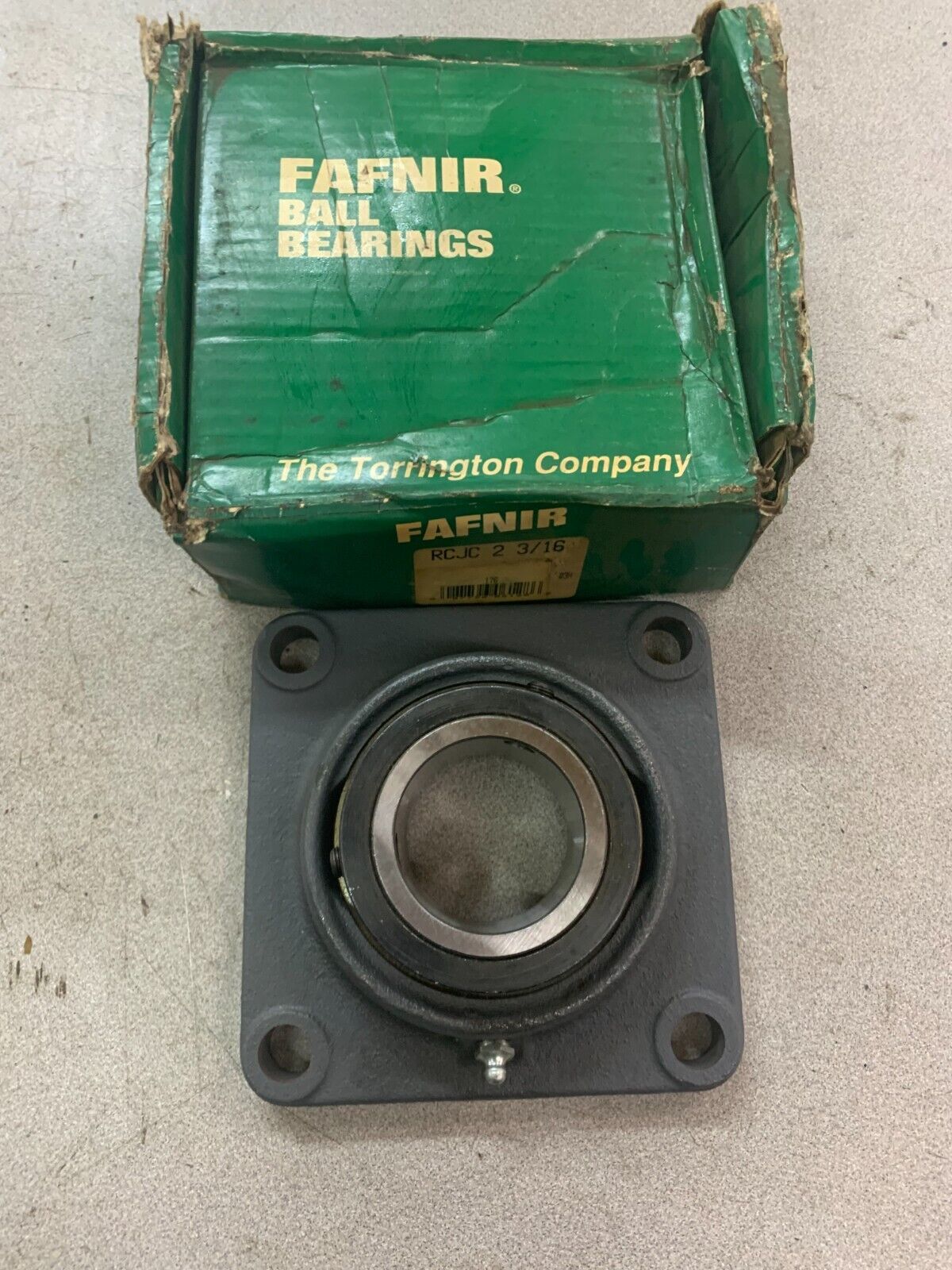 NEW IN BOX FAFNIR 4-BOLT RCJC 2-3/16 FLANGE BEARING RCJC 2 3/16