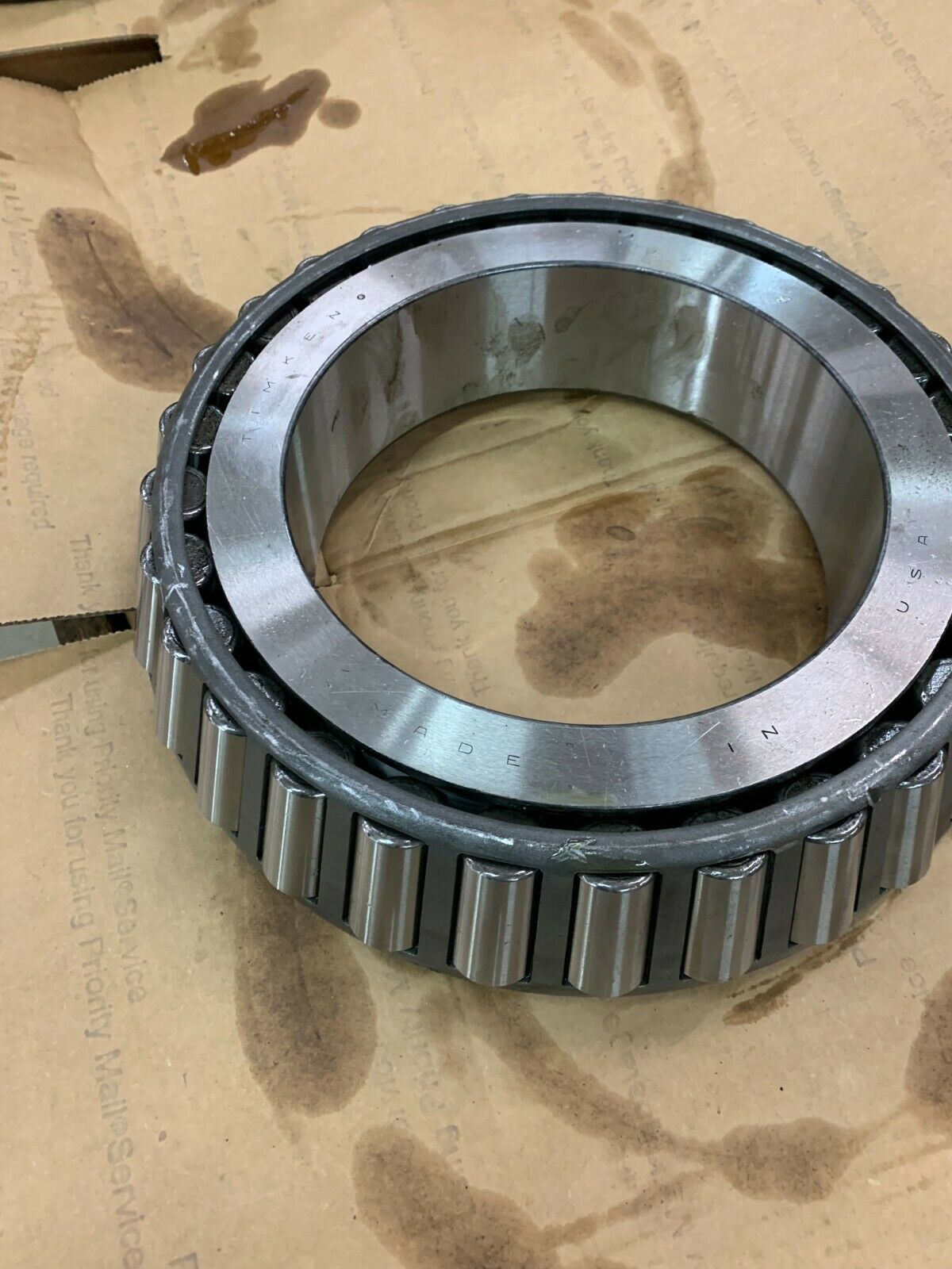 NEW NO BOX TIMKEN TAPERED ROLLER CONE BEARING 93708