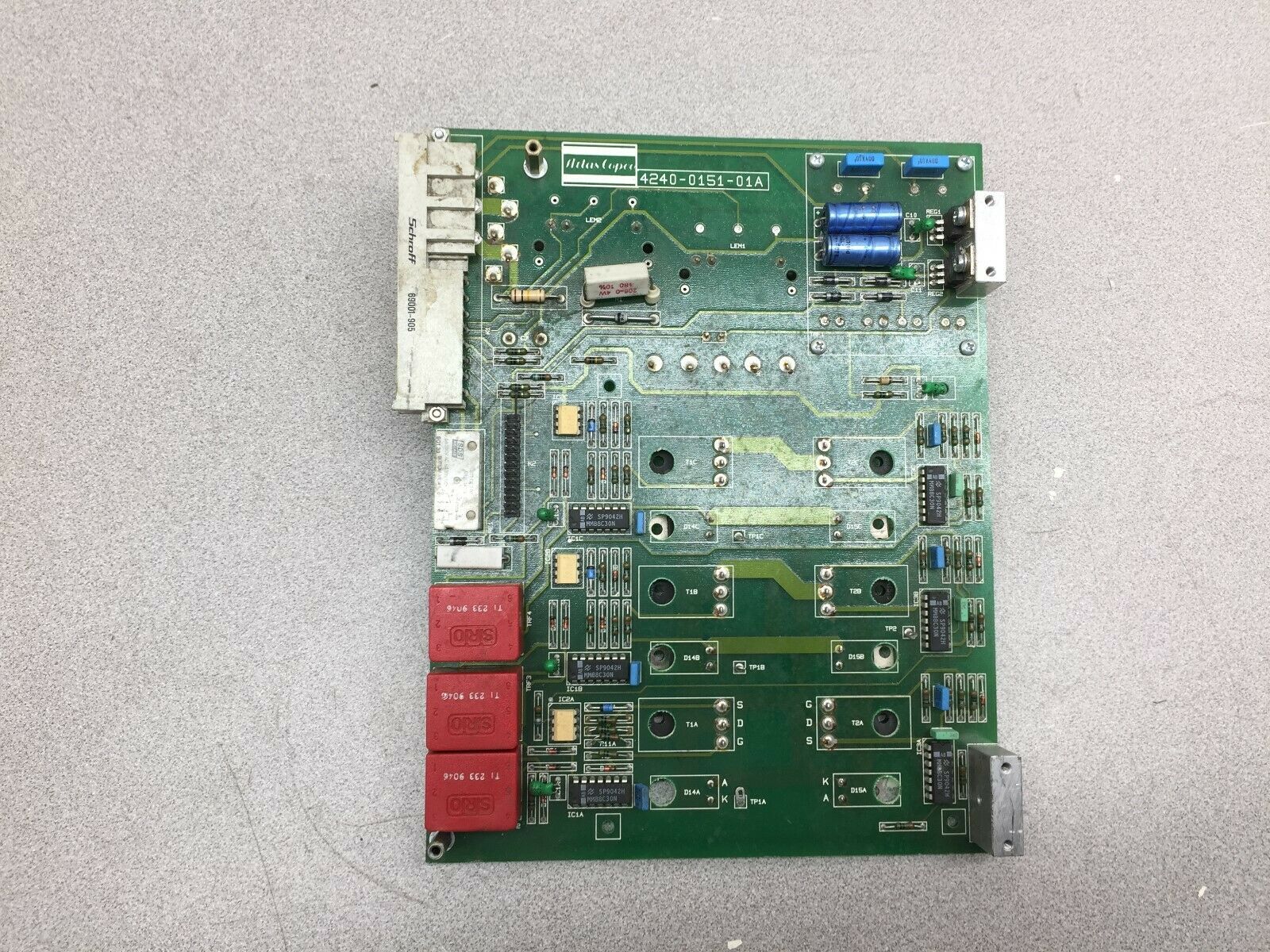 USED ATLAS COPCO BRUSHLESS SERVO AMP CIRCUIT BOARD 4240-0151-01A