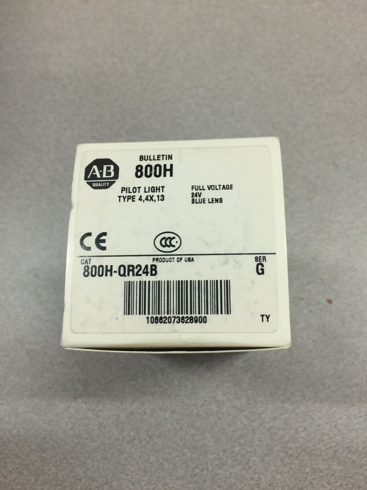 NEW IN BOX ALLEN BRADLEY PILOT LIGHT 800H QR24B SER. G