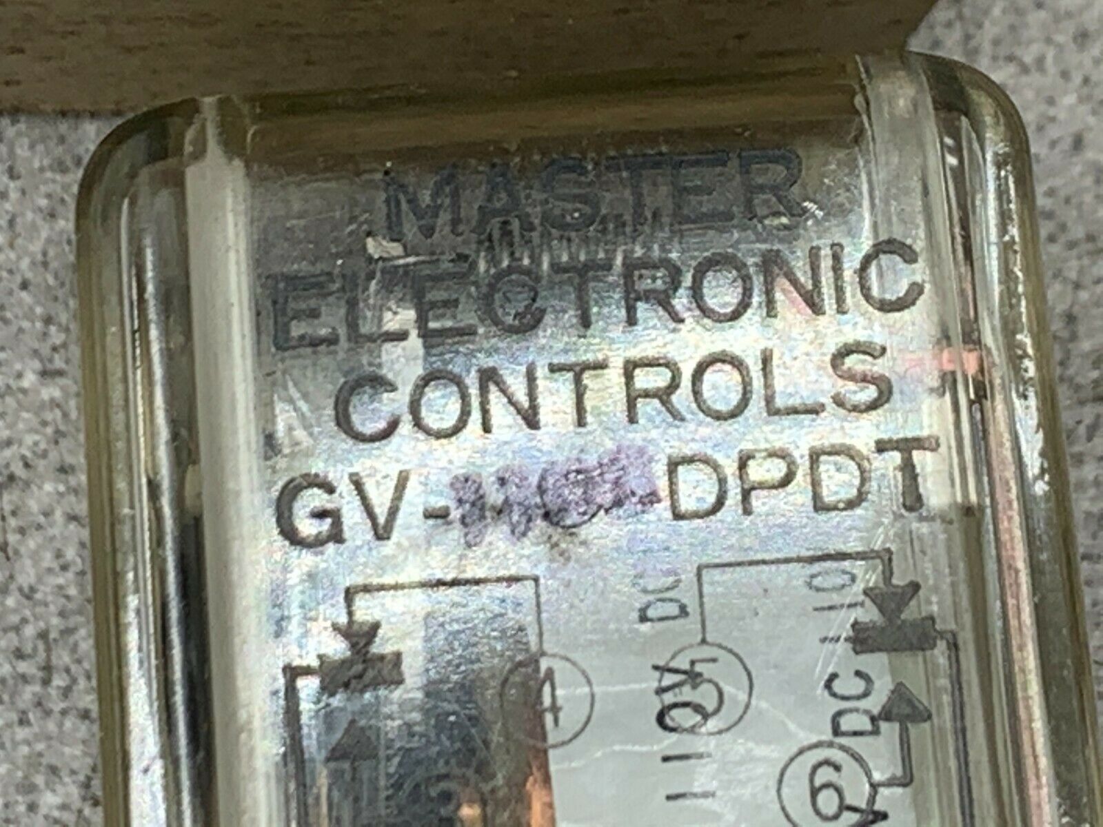 NEW IN BOX MASTER ELECTRONIC CONTROLS RELAY GV 110D-DPDT