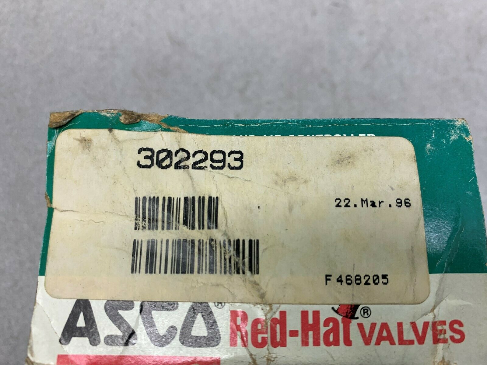 NEW IN BOX ASCO VALVE 302293