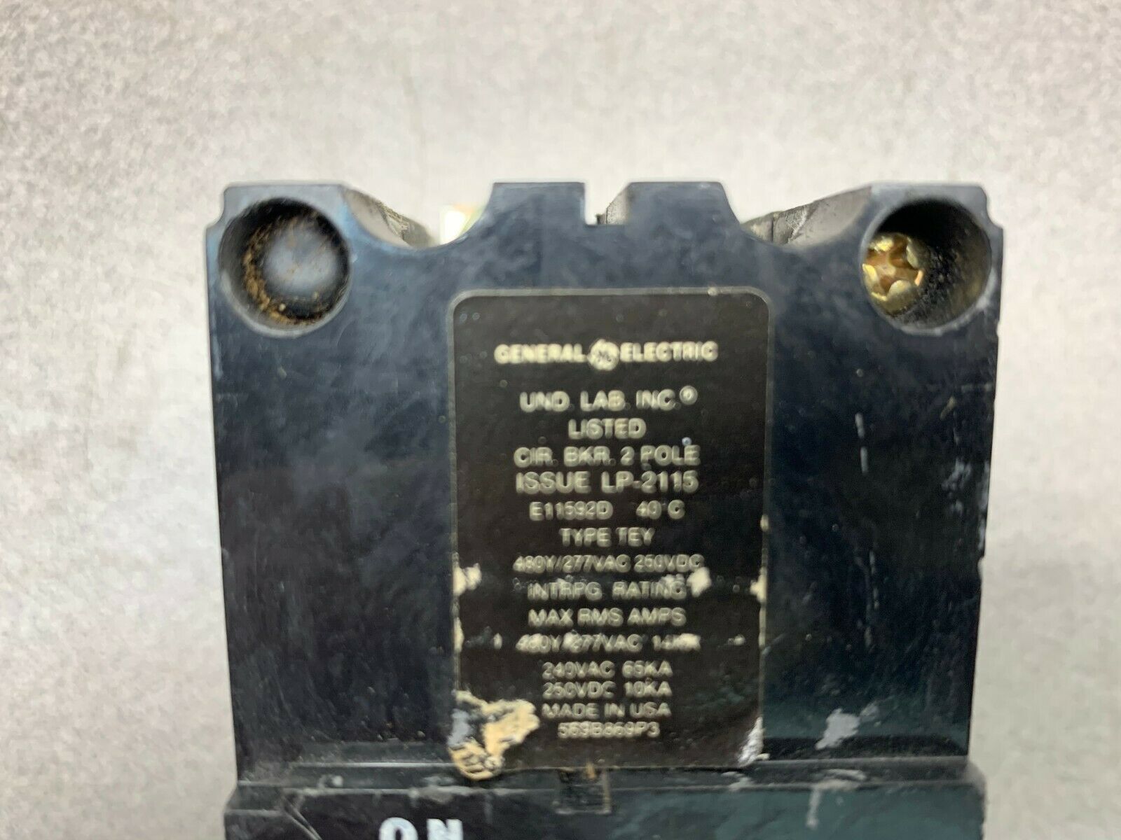 USED GE 20 AMP BREAKER 569B869P5