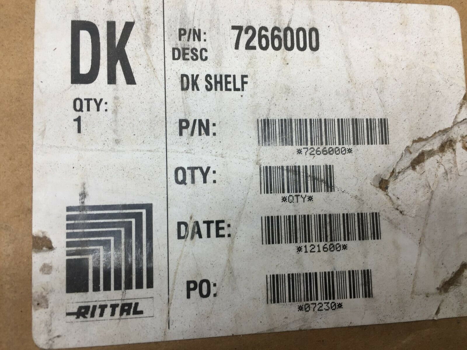 NEW IN BOX LOT OF 2 RITTAL DK SHELF 7266000