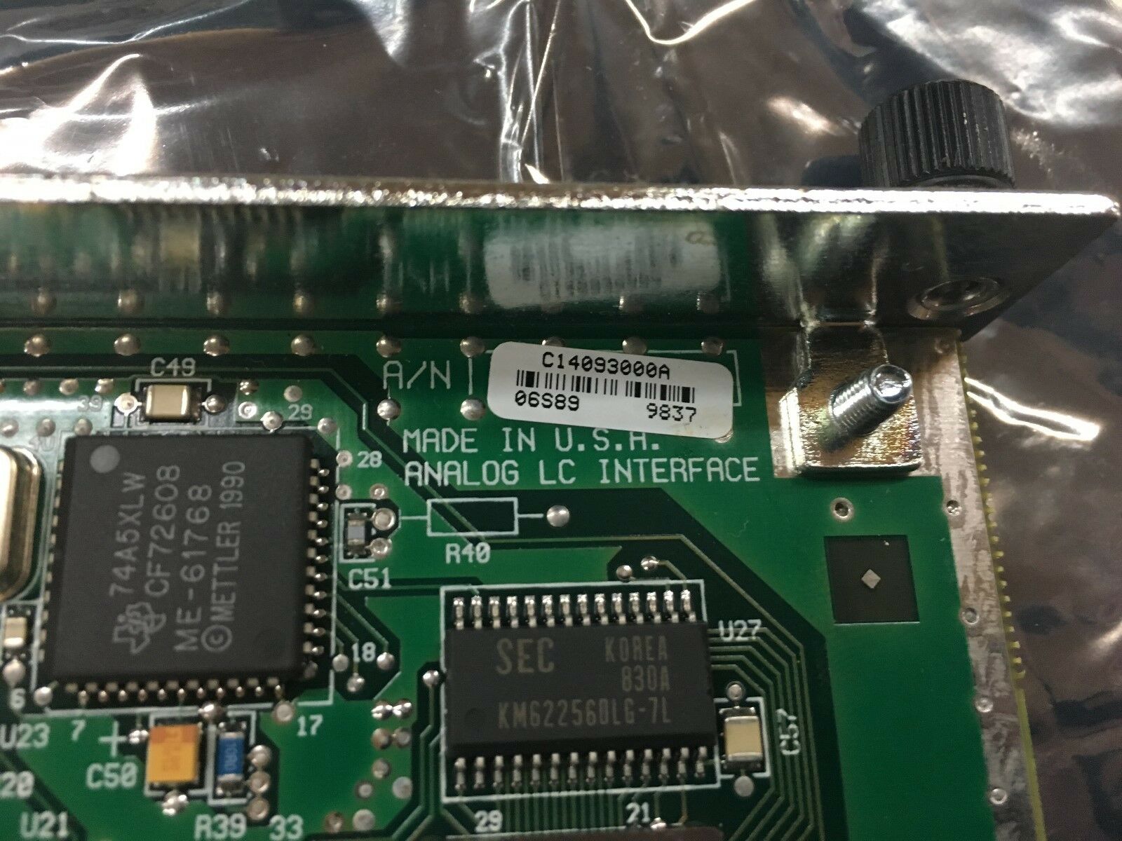 NEW IN BOX METTLER TOLEDO ANALOG BOARD C14093000A