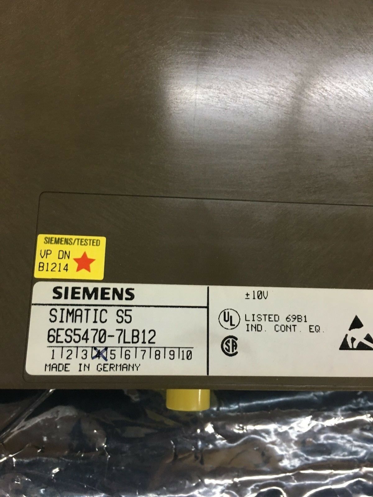 NEW NO BOX SIEMENS SIMATIC S5 ANALOG OUTPUT MODULE 6ES5470-7LB12