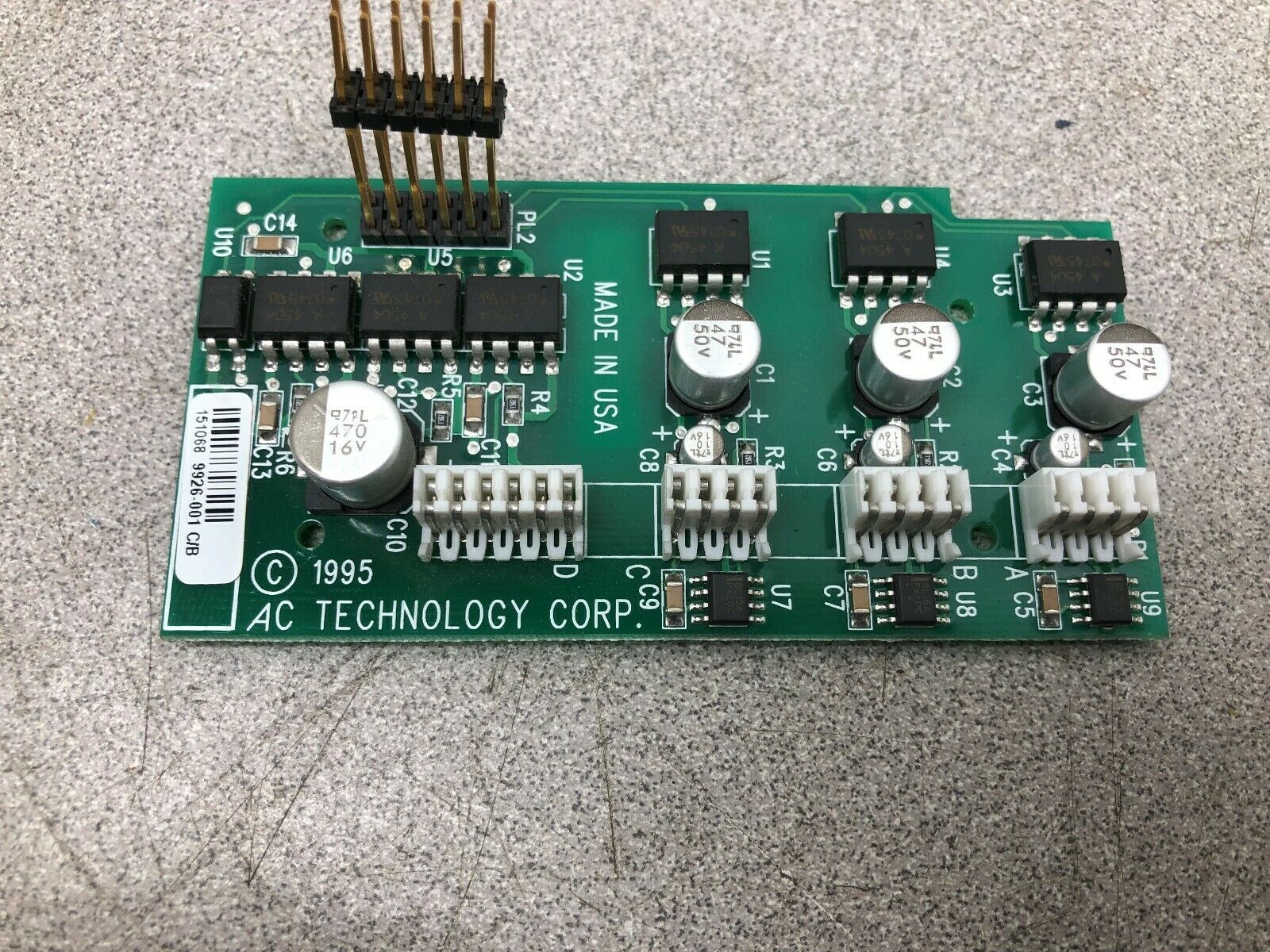 USED AC TECHNOLOGY DRIVE BOARD  9926-001 C/B