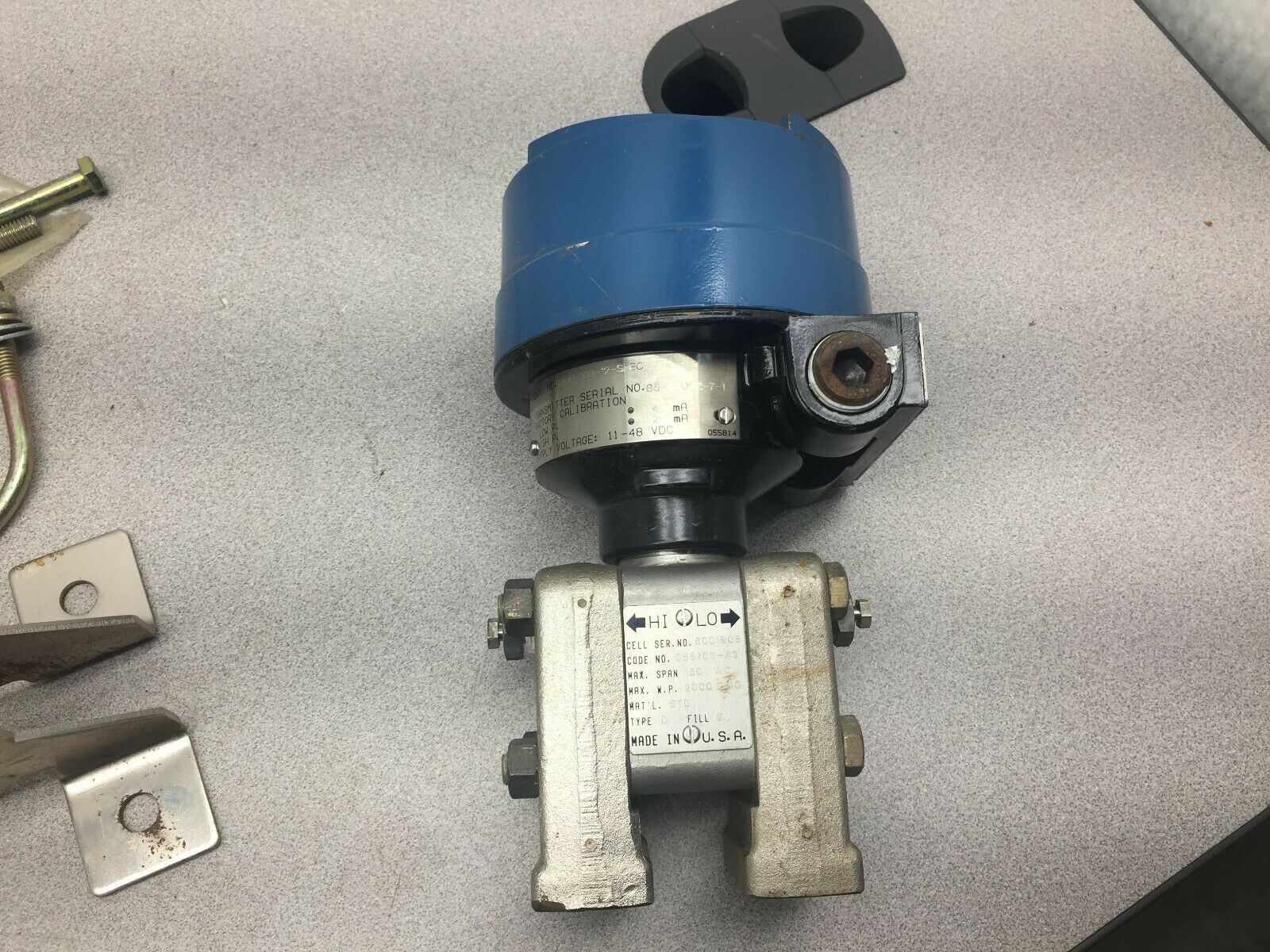 USED LEEDS & NORTHRUP 10" 150" WC 11-48 VDC PRESSURE TRANSMITTER 2610-103-12-SPE