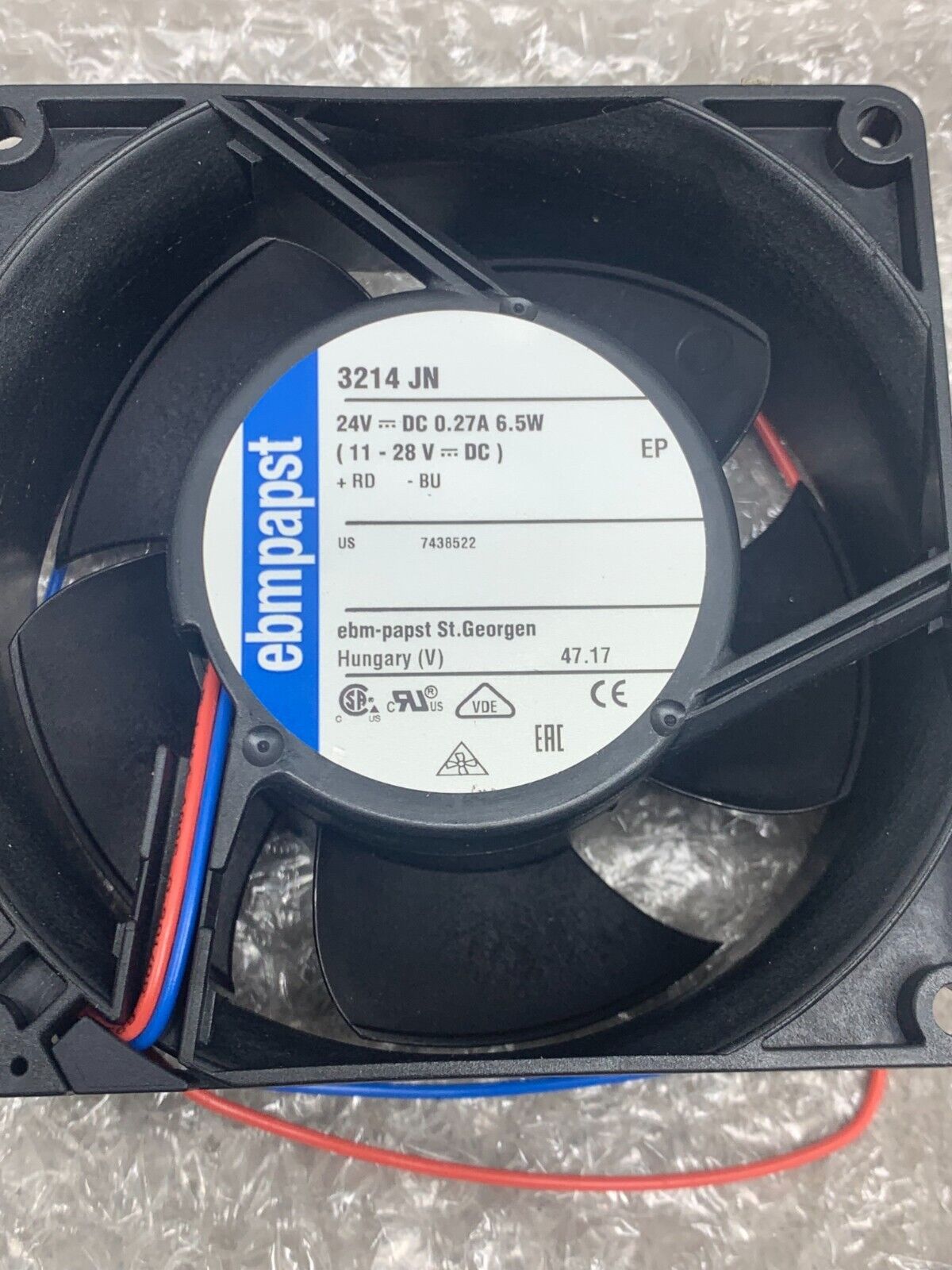 NEW NO BOX EBMPAPST AXIAL FAN 3214 JN