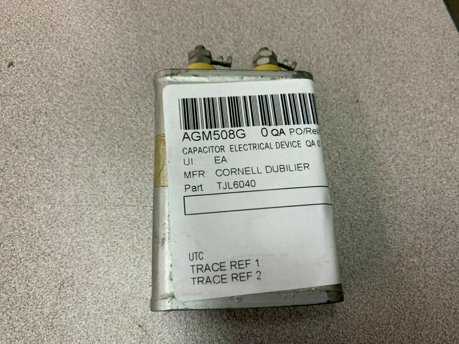 LOT OF 2 USED CORNELL DUBILER CAPACITORS TJL6040