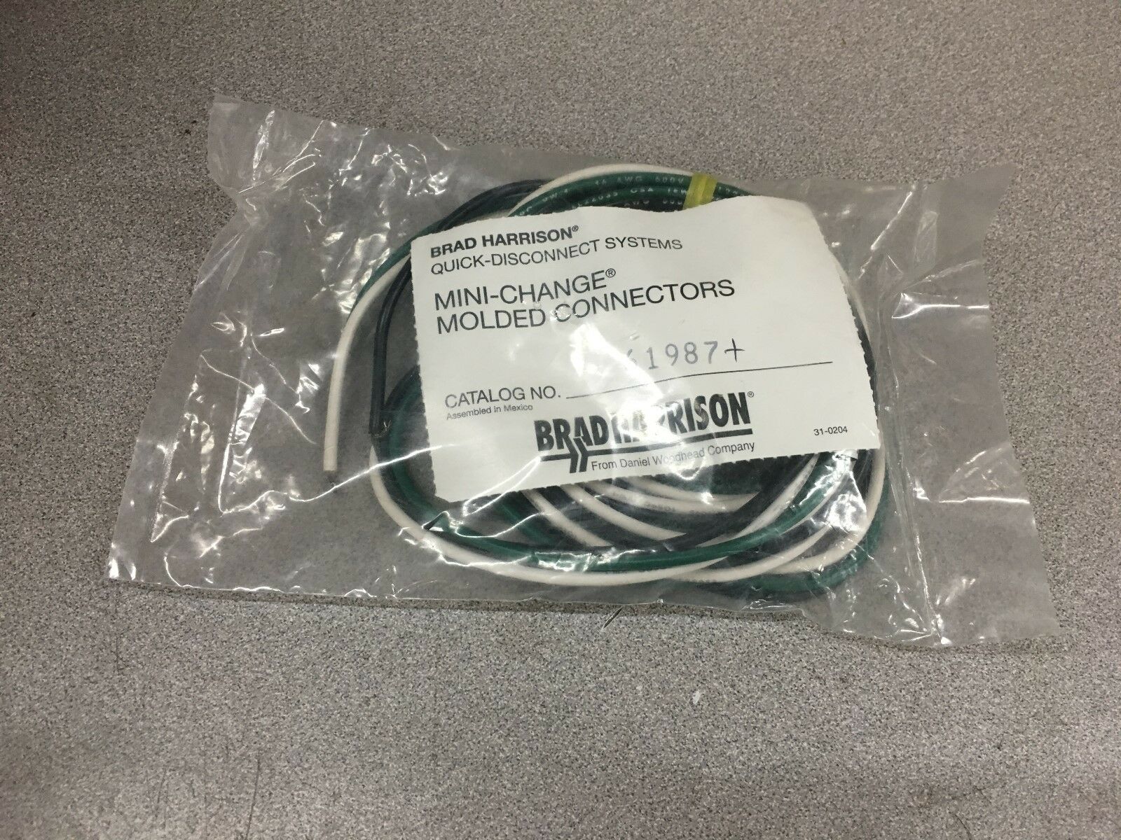 NEW BRAD HARRISON CONNECTOR DANIEL WOODHEAD MINI-CHANGE RECEPTACLE 61987